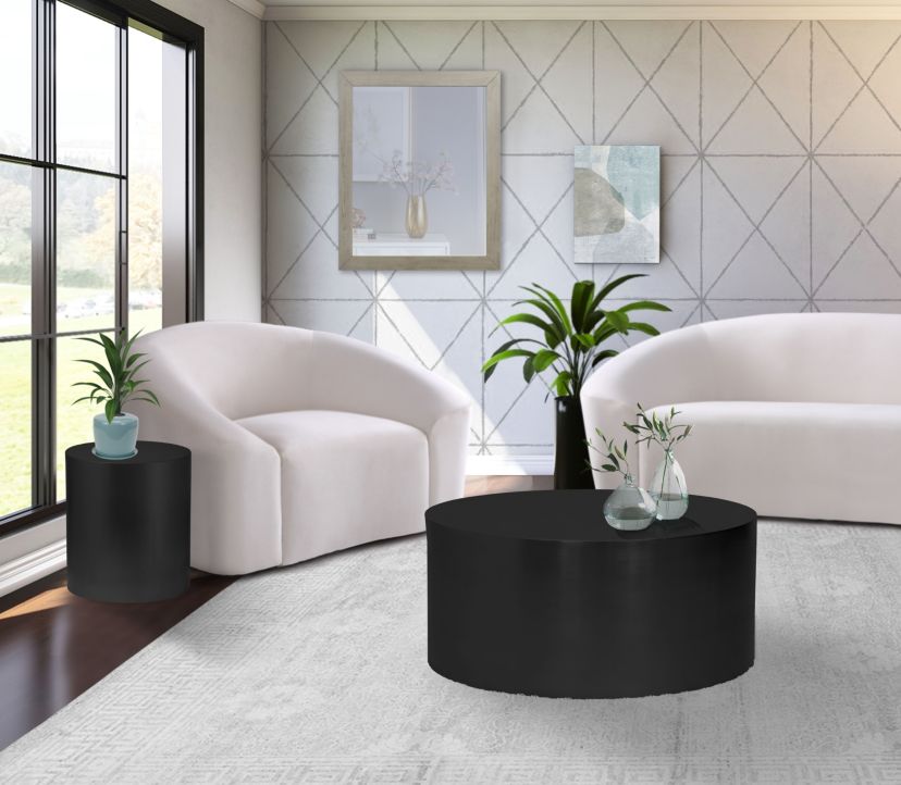 Cylinder End Table
