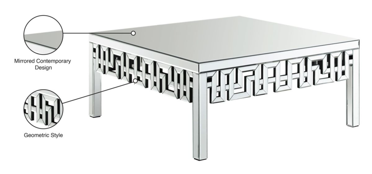 Aria Mirrored Coffee Table