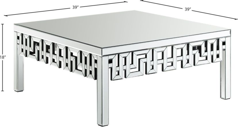 Aria Mirrored Coffee Table