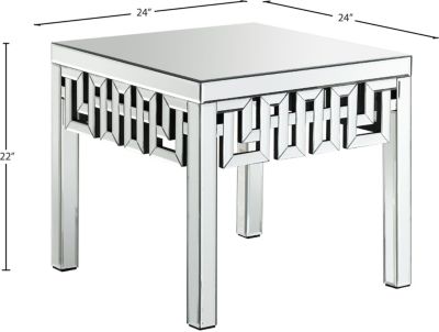 Aria Mirrored End Table