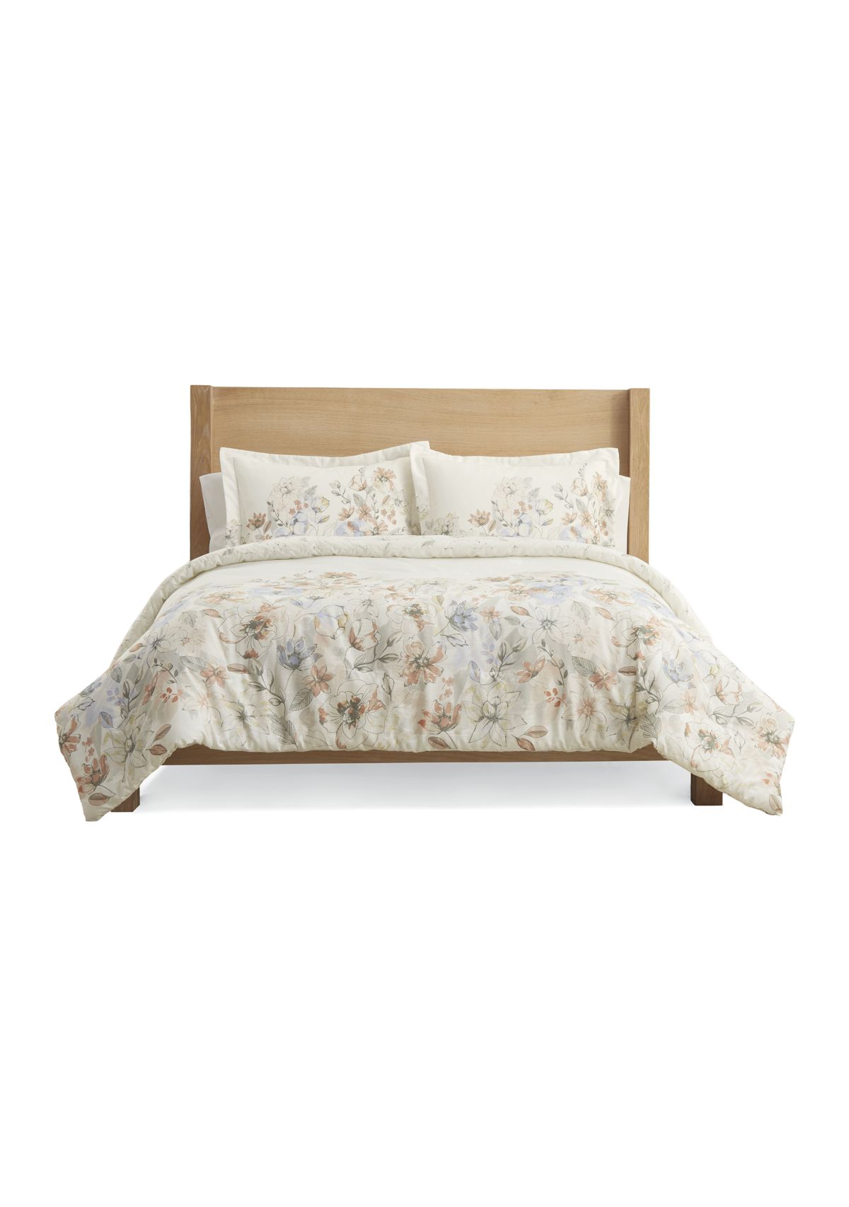 Falling Floral 3 Piece Comforter Set