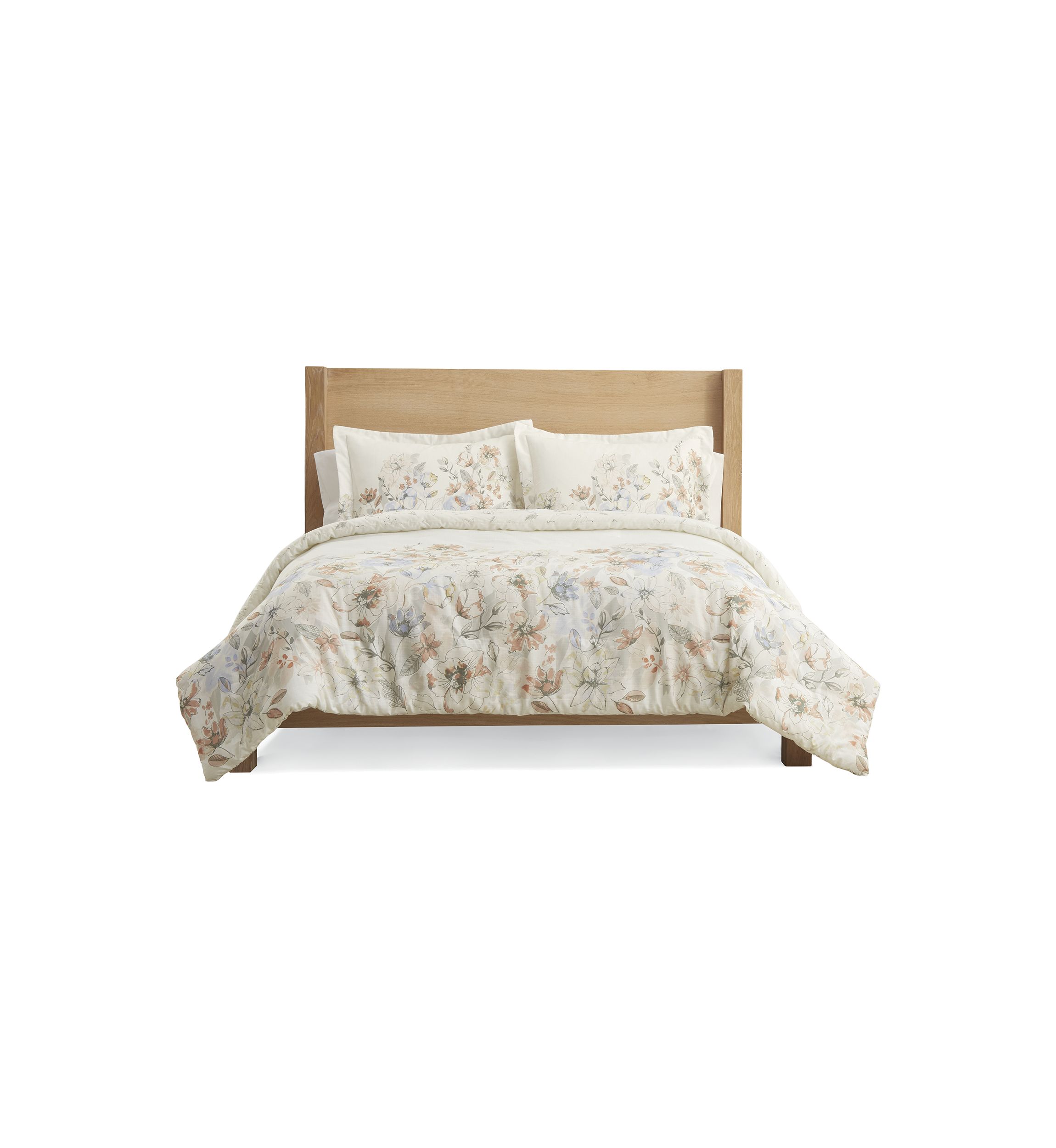 Falling Floral 3 Piece Comforter Set
