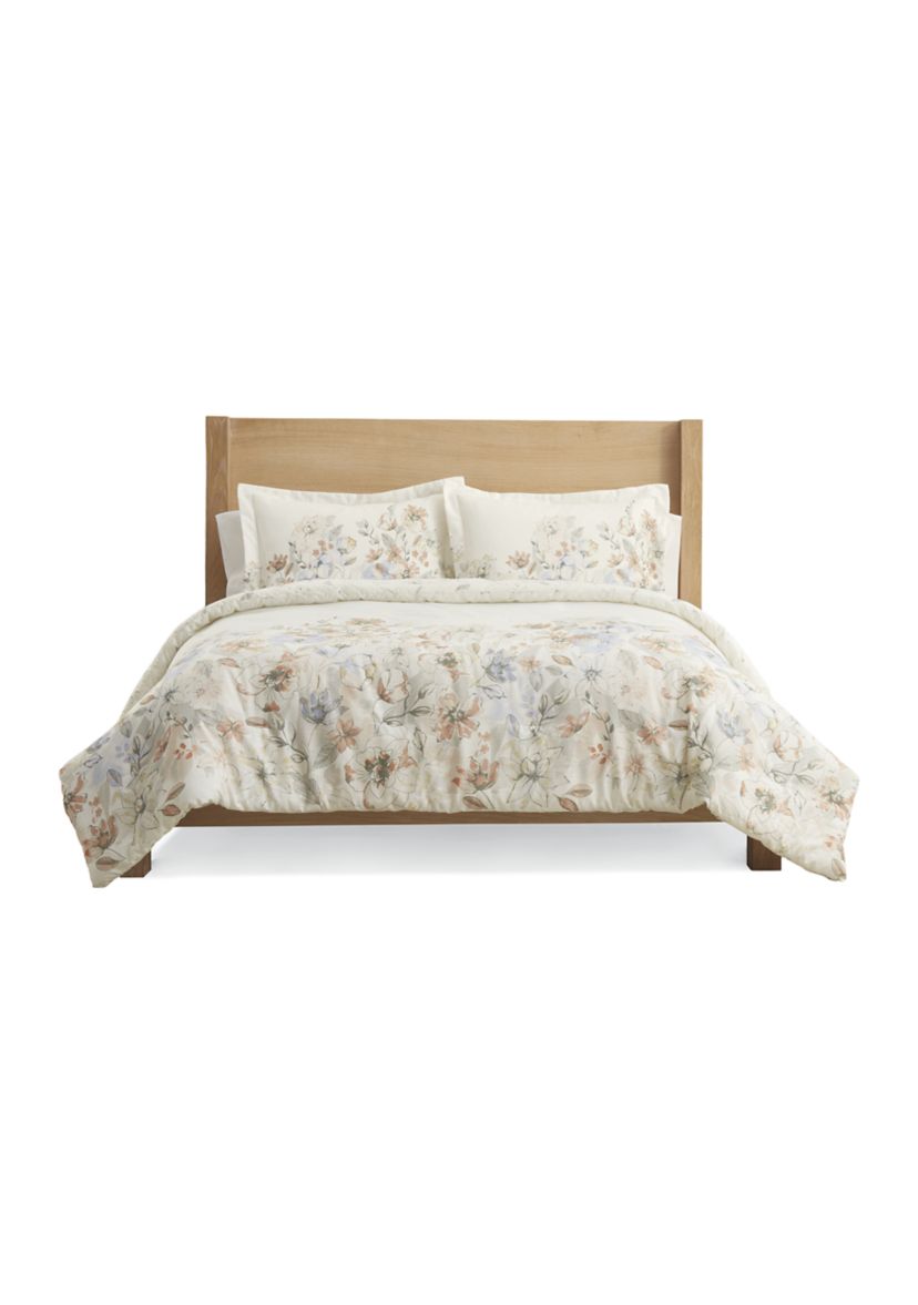 Falling Floral 3 Piece Comforter Set