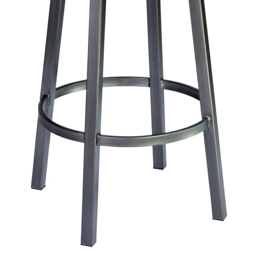 Titana 26" Barstool in Mineral finish with Bandero Tobacco upholstery
