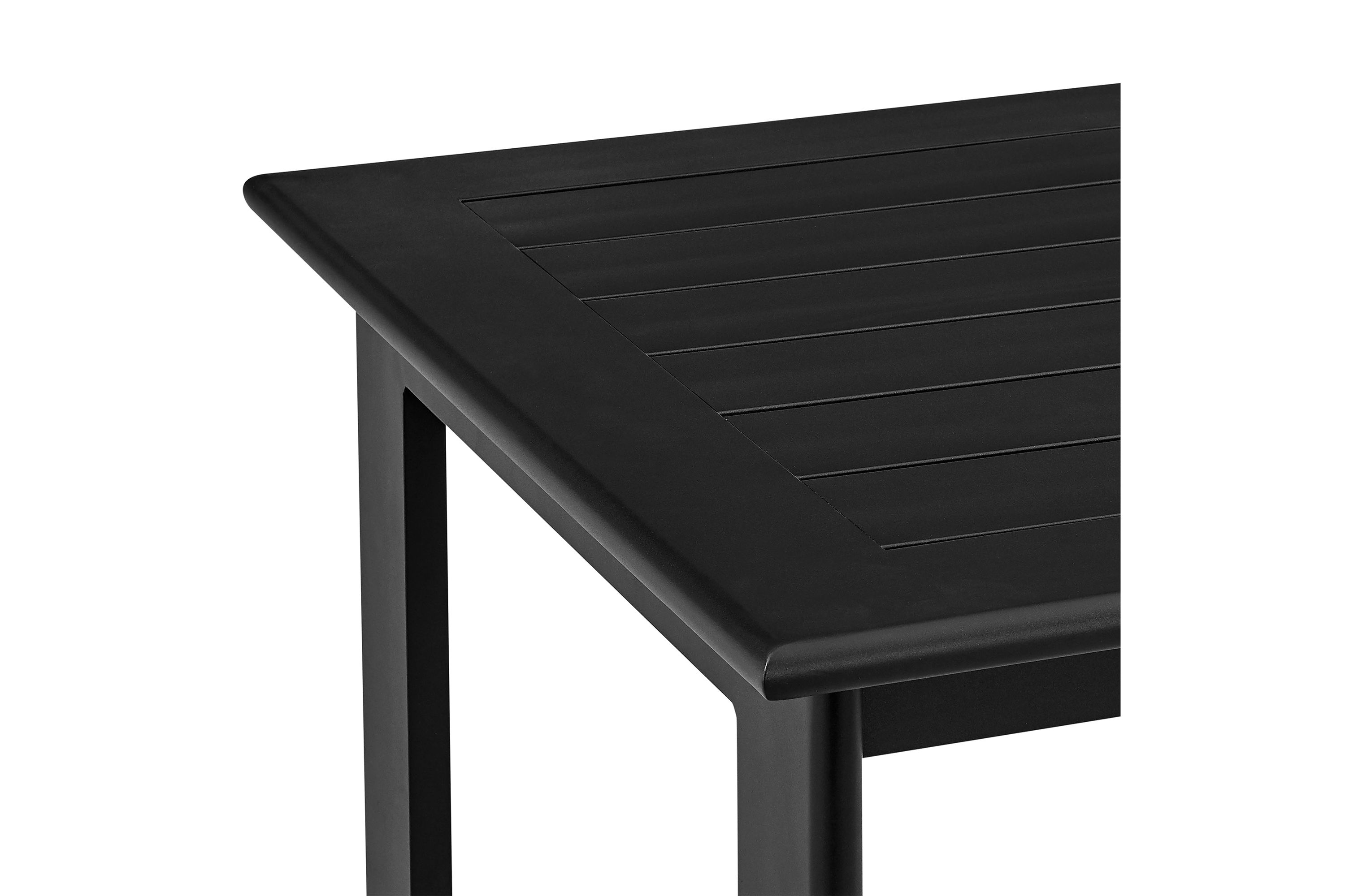 Grand Outdoor Patio Bar Height Dining Table in Aluminum