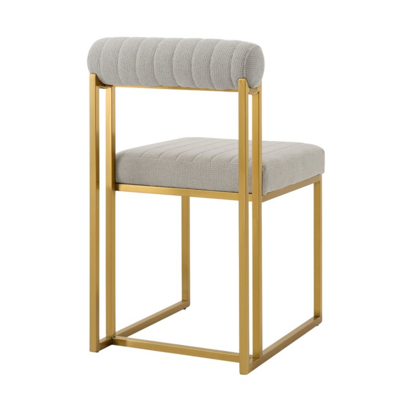 Anastasia Dining Chair  Taupe Fabric - Set of 2