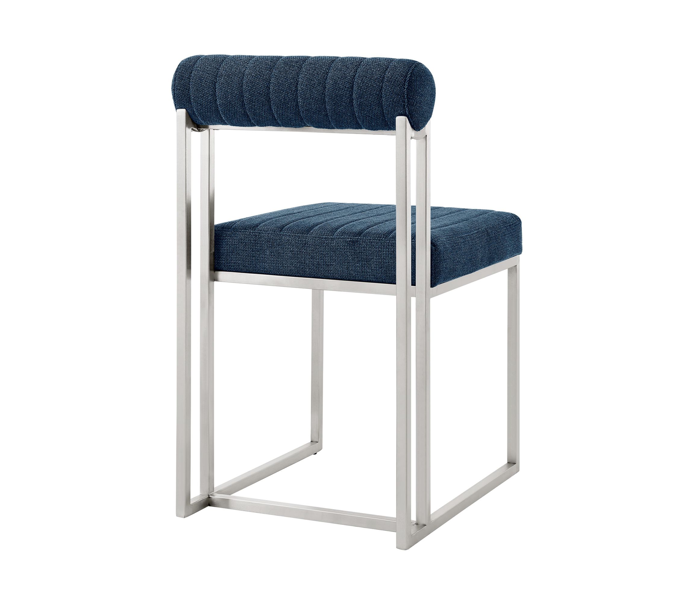 Anastasia Dining Chair  Blue Fabric - Set of 2
