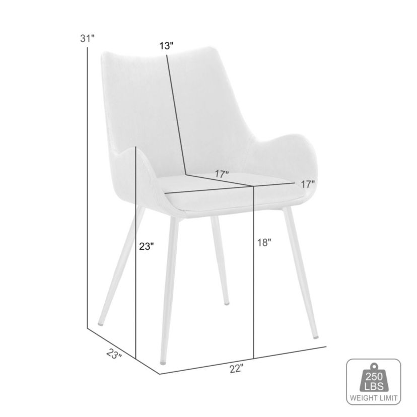 Avery Teal Fabric Dining Room Chair with Gold Legs