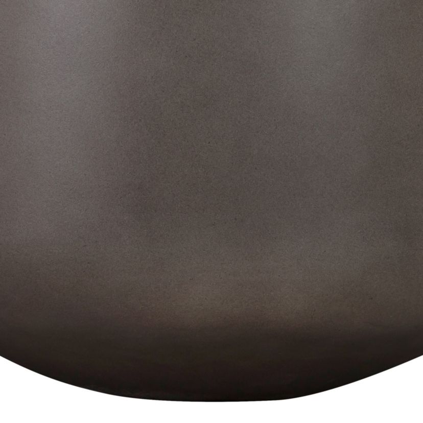 Amethyst Large Round Lightweight Concrete Indoor or Outdoor Planter in gray