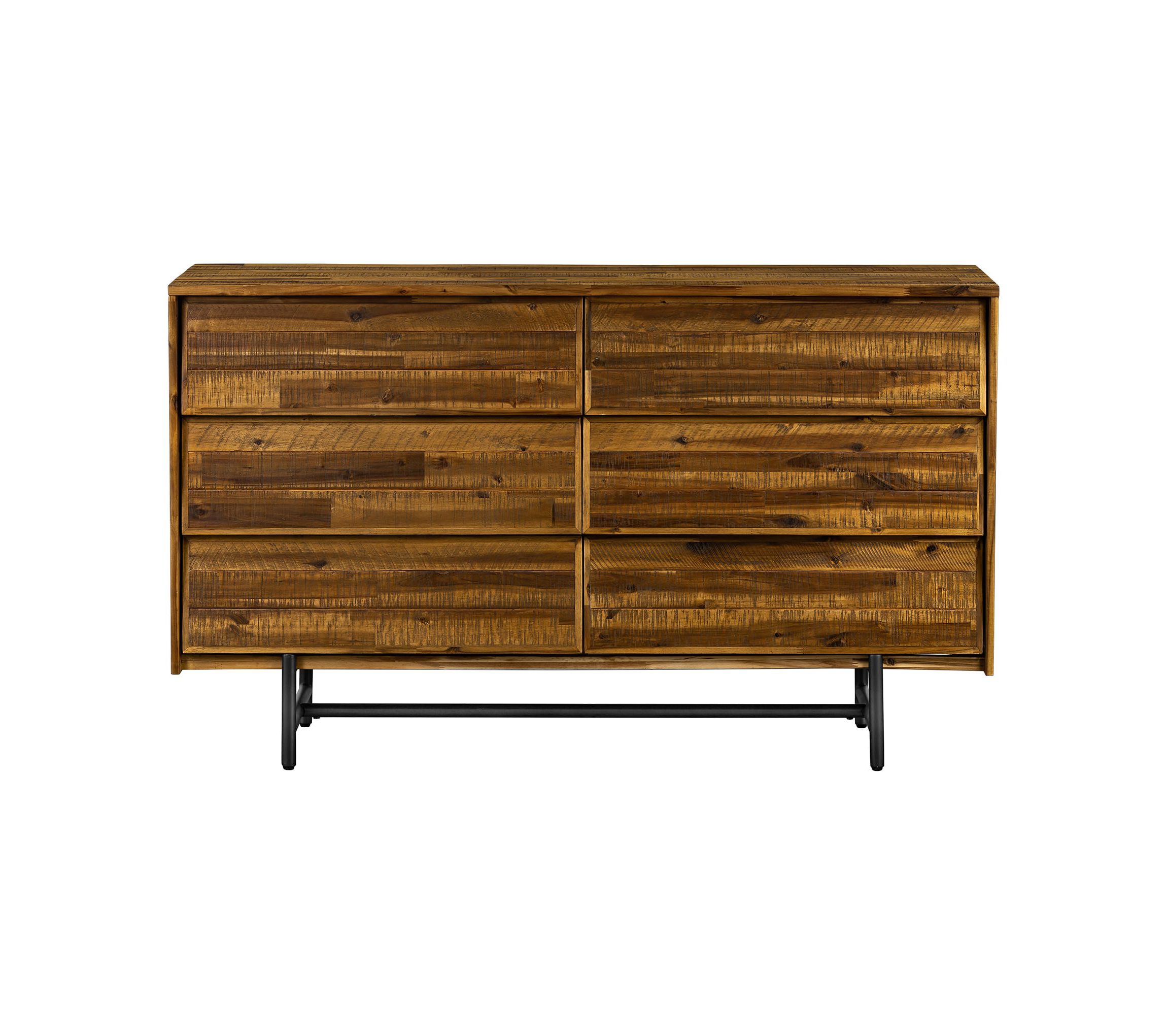 Cusco Rustic Acacia 6 Drawer Dresser