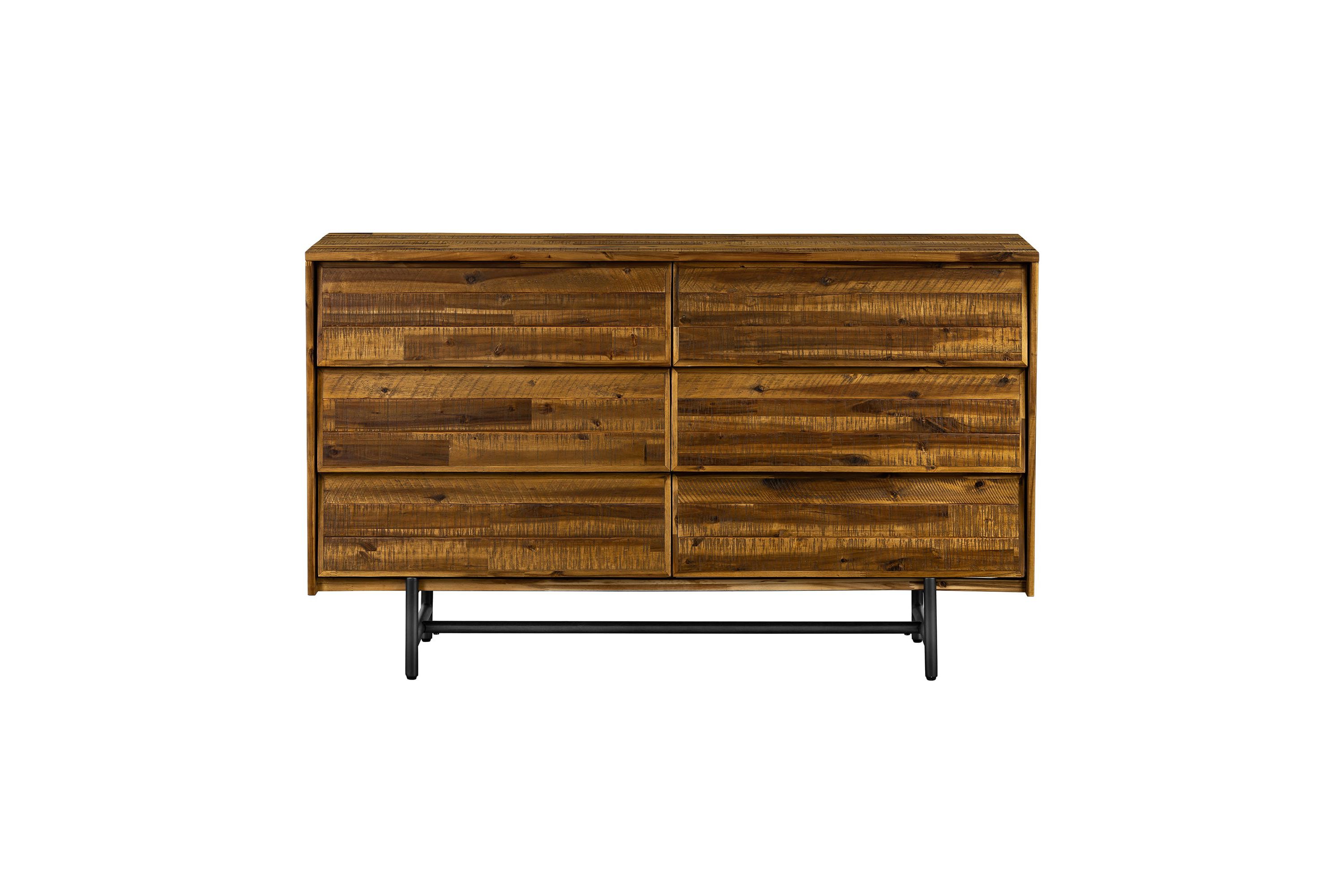 Cusco Rustic Acacia 6 Drawer Dresser