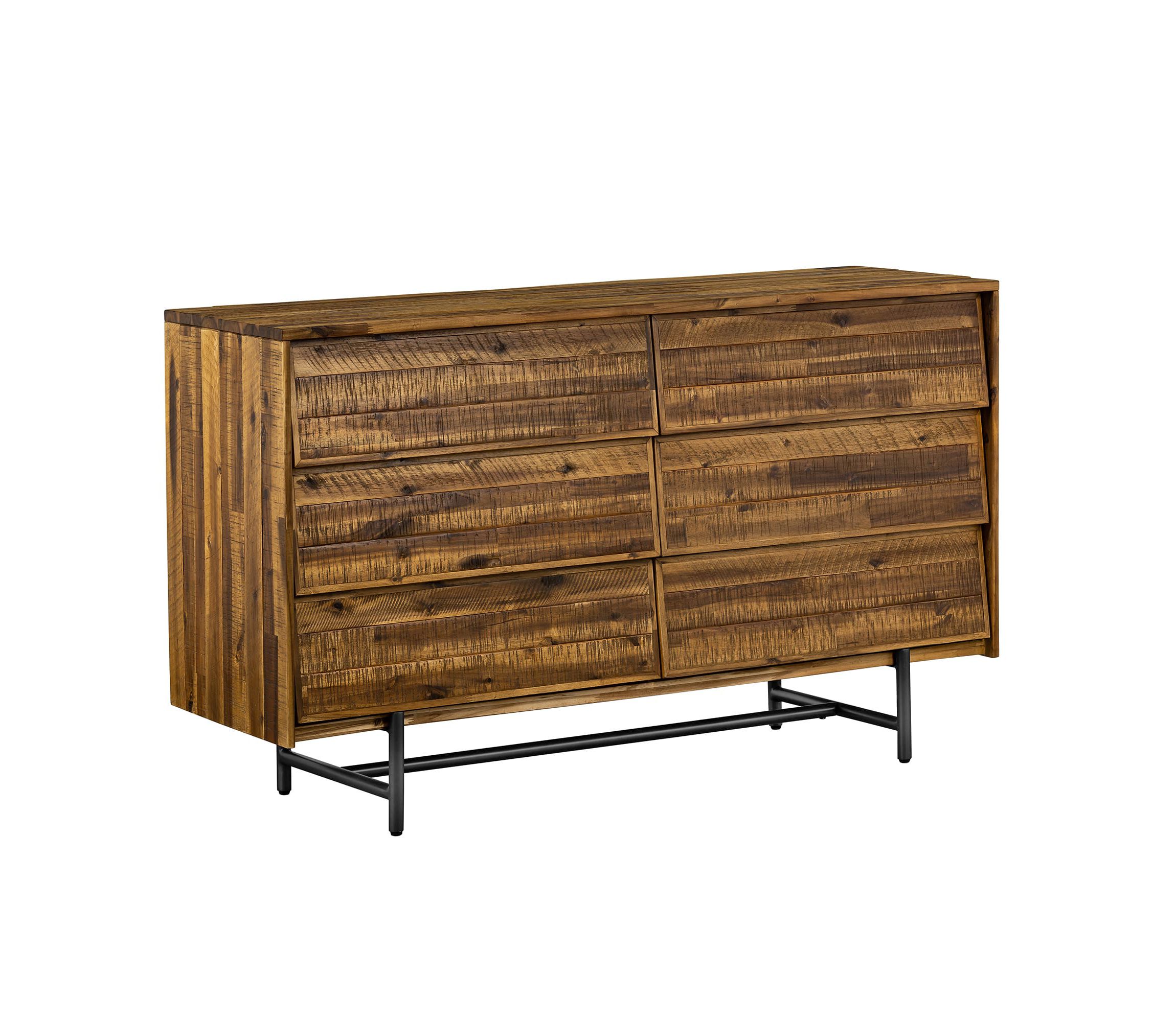 Cusco Rustic Acacia 6 Drawer Dresser