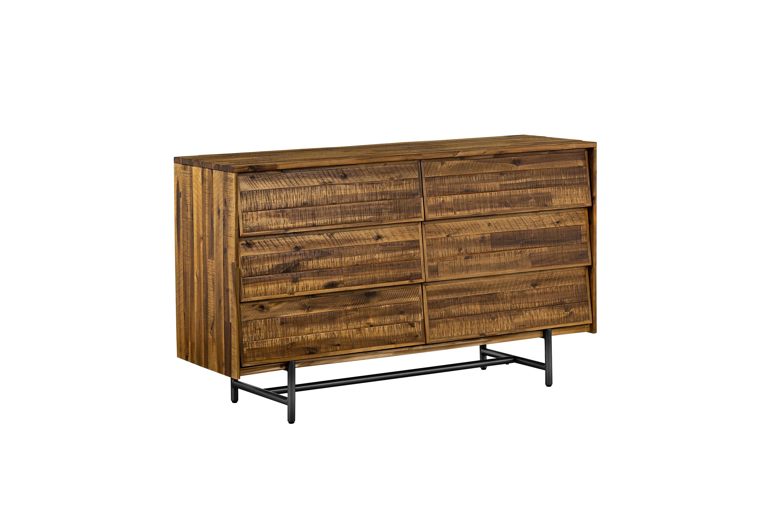 Cusco Rustic Acacia 6 Drawer Dresser