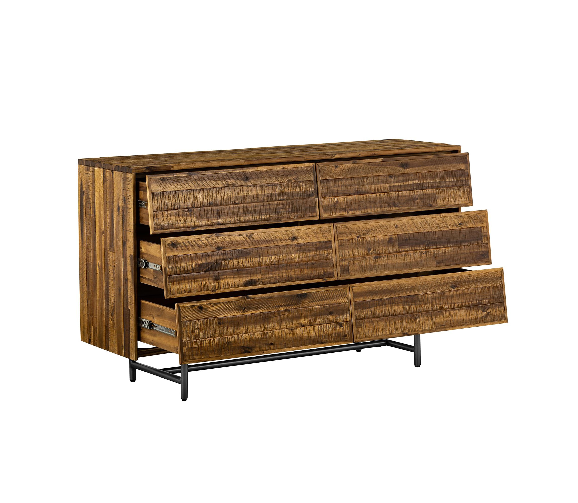 Cusco Rustic Acacia 6 Drawer Dresser