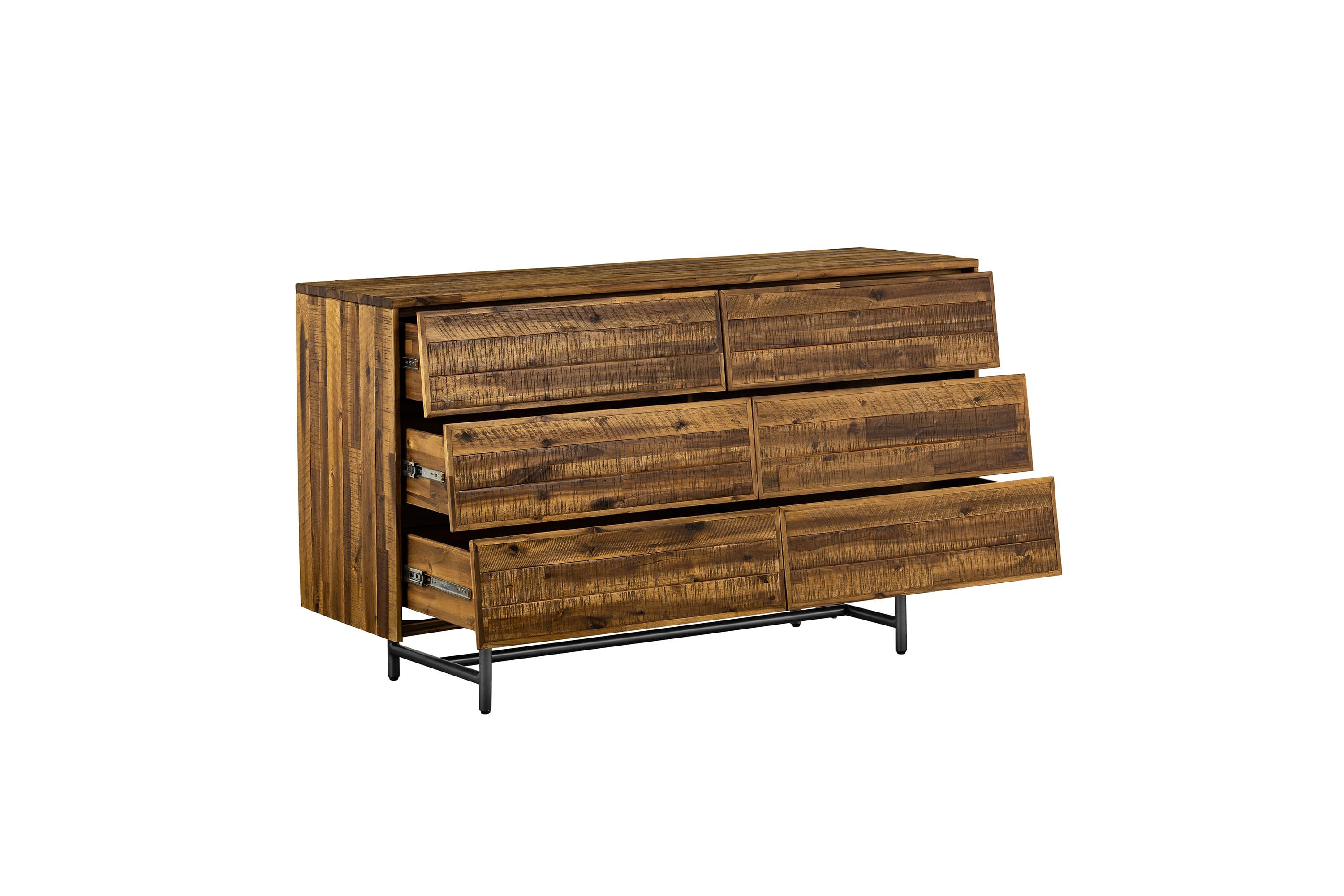 Cusco Rustic Acacia 6 Drawer Dresser