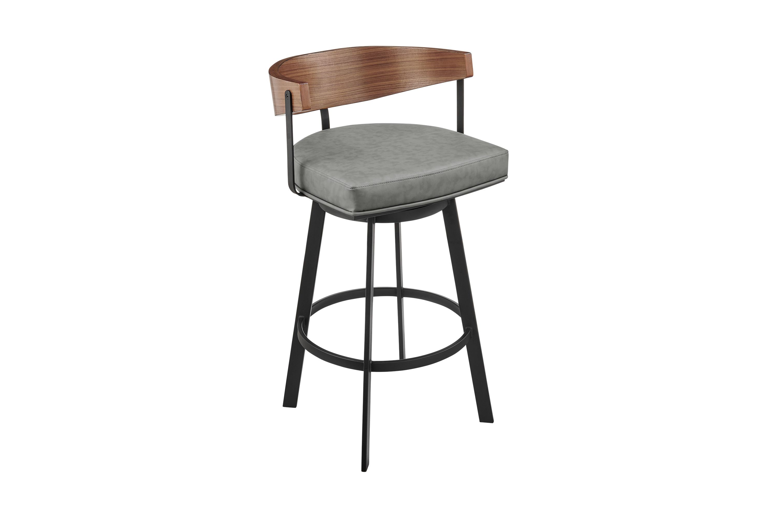 Lacey 30" Swivel Bar Stool in Gray