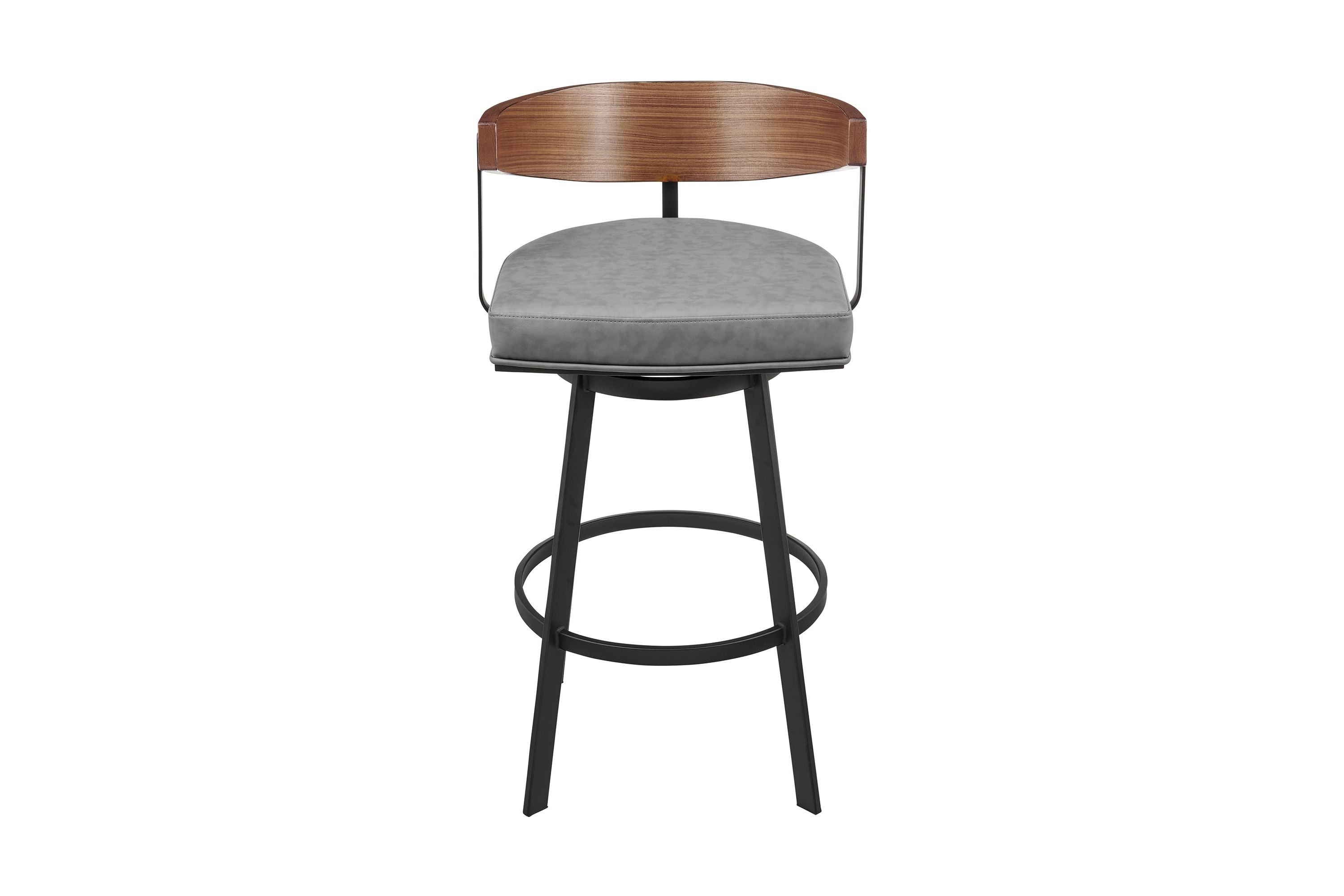 Lacey 30" Swivel Bar Stool in Gray