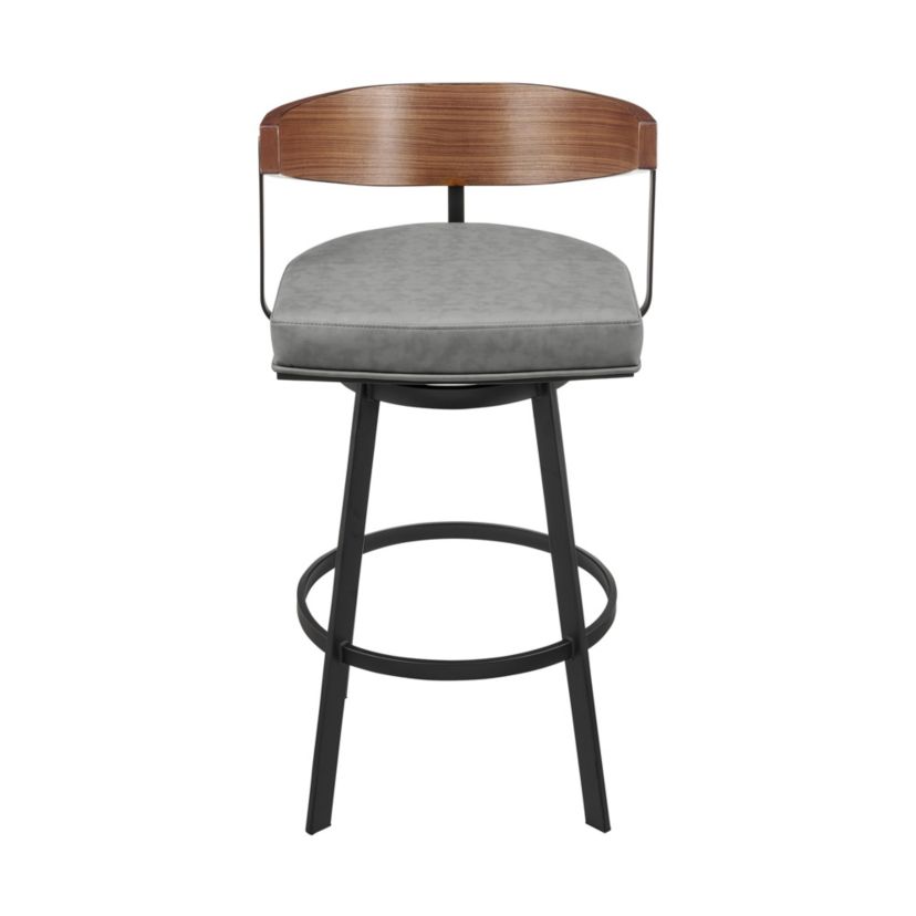 Lacey 30" Swivel Bar Stool in Gray
