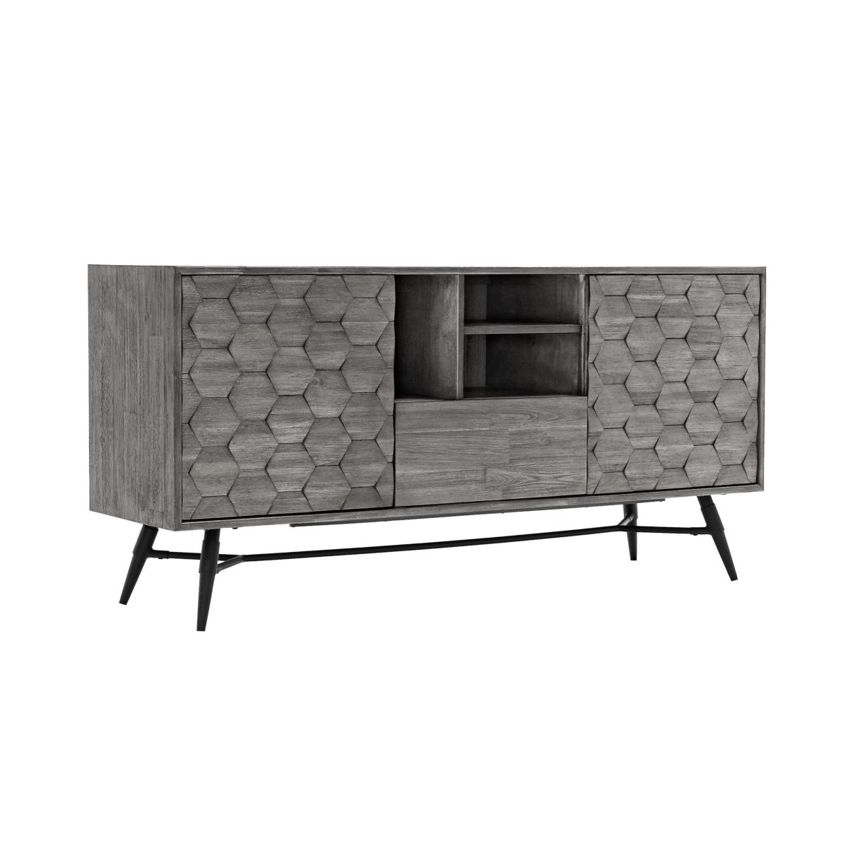 Makena Sideboard Buffet in Gray Acacia Wood