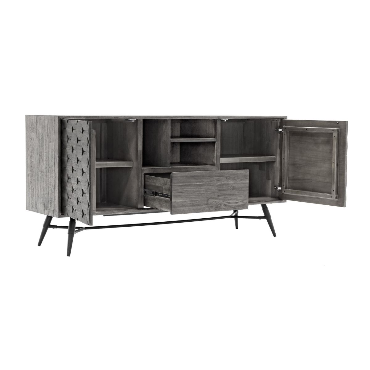 Makena Sideboard Buffet in Gray Acacia Wood