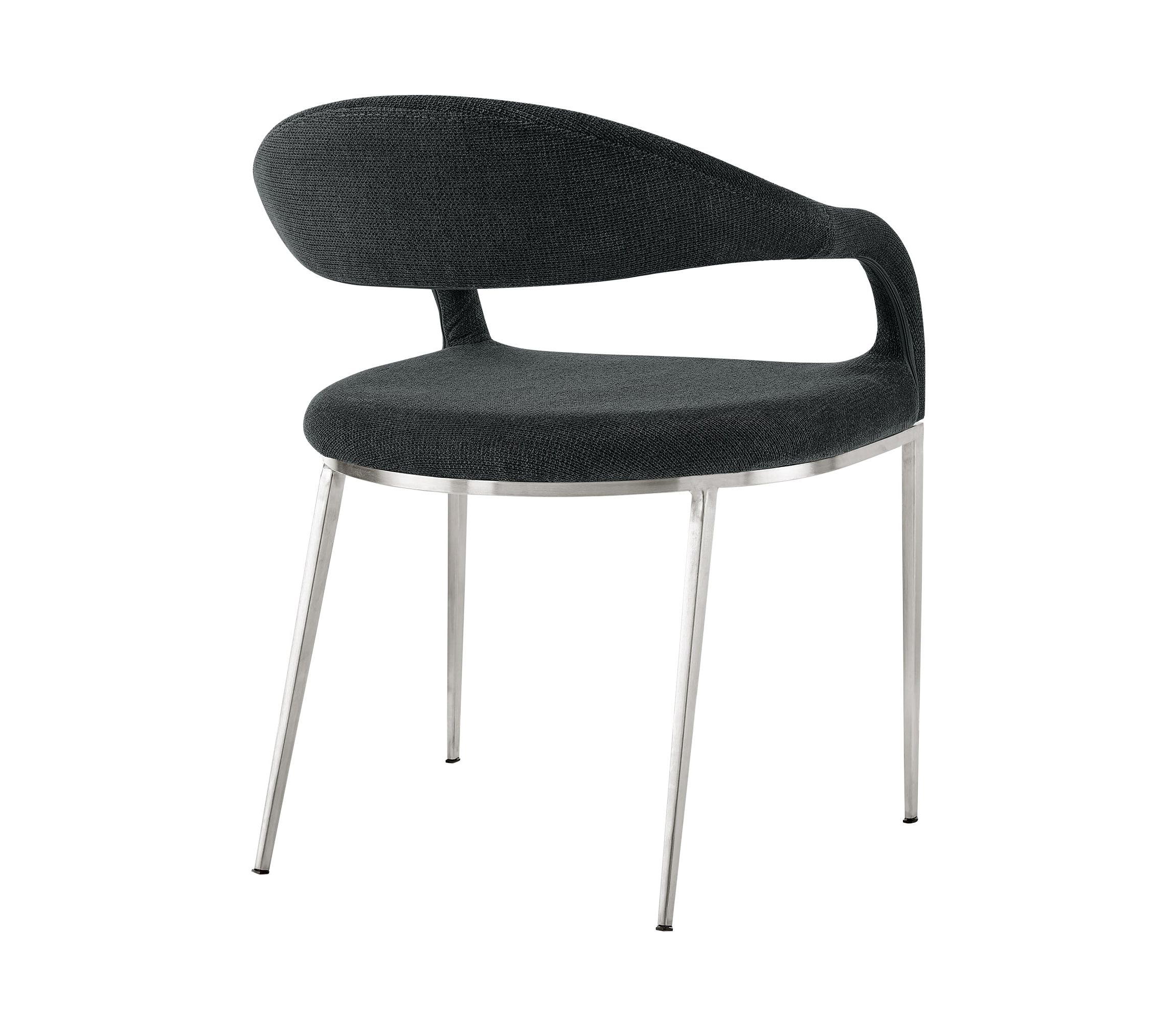 Morgan Upholstered Dining Chair in Charcoal Set of 2