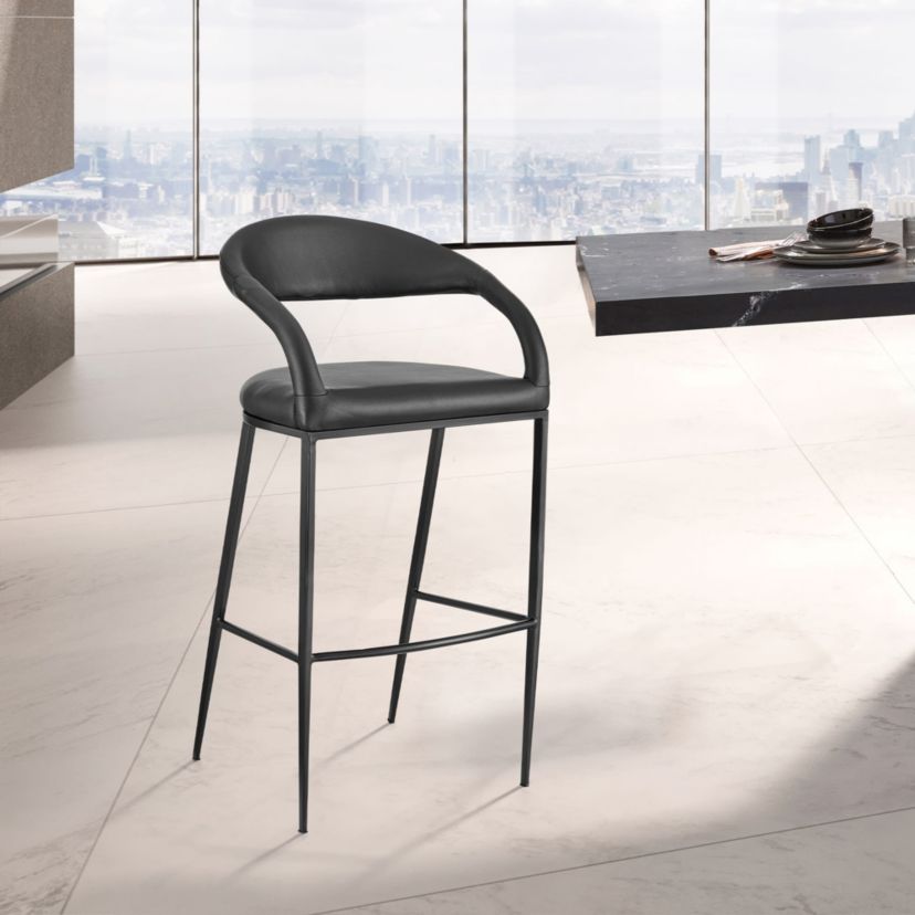 Ramona 30" Bar Stool in Black