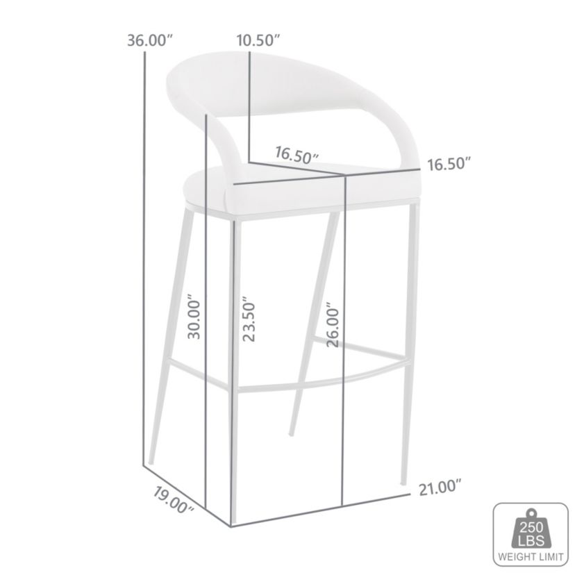 Ramona 26" Counter Stool In Beige