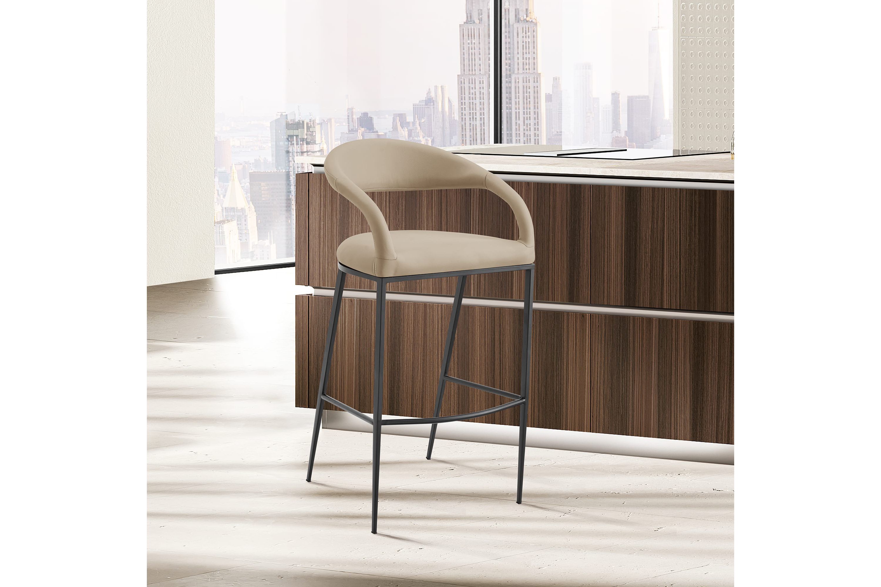 Ramona 26" Counter Stool In Beige