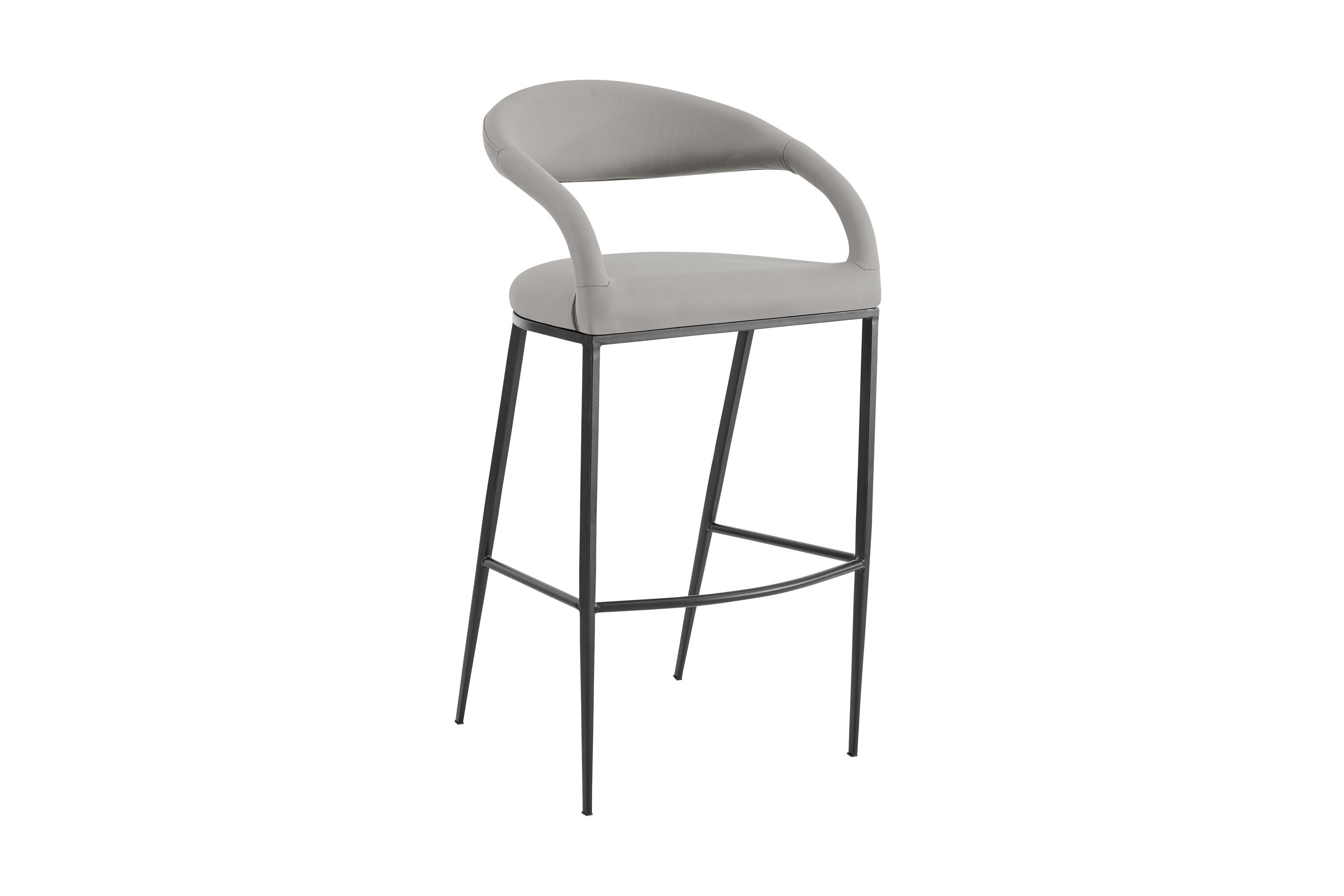 Ramona 30" Bar Stool in Light Gray