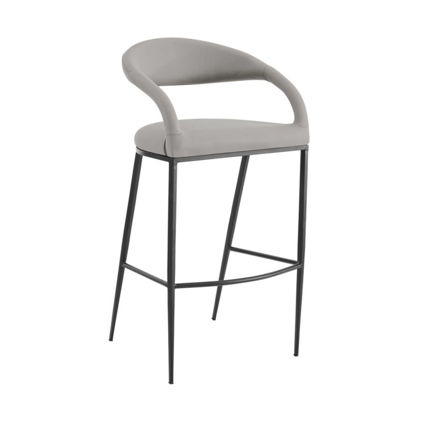 Ramona 30" Bar Stool in Light Gray
