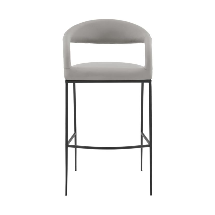 Ramona 30" Bar Stool in Light Gray
