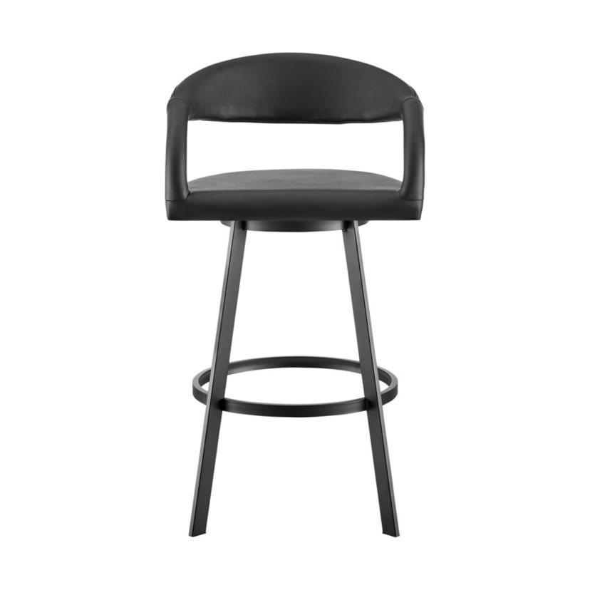 Ramona 30" Swivel Bar Stool in Black