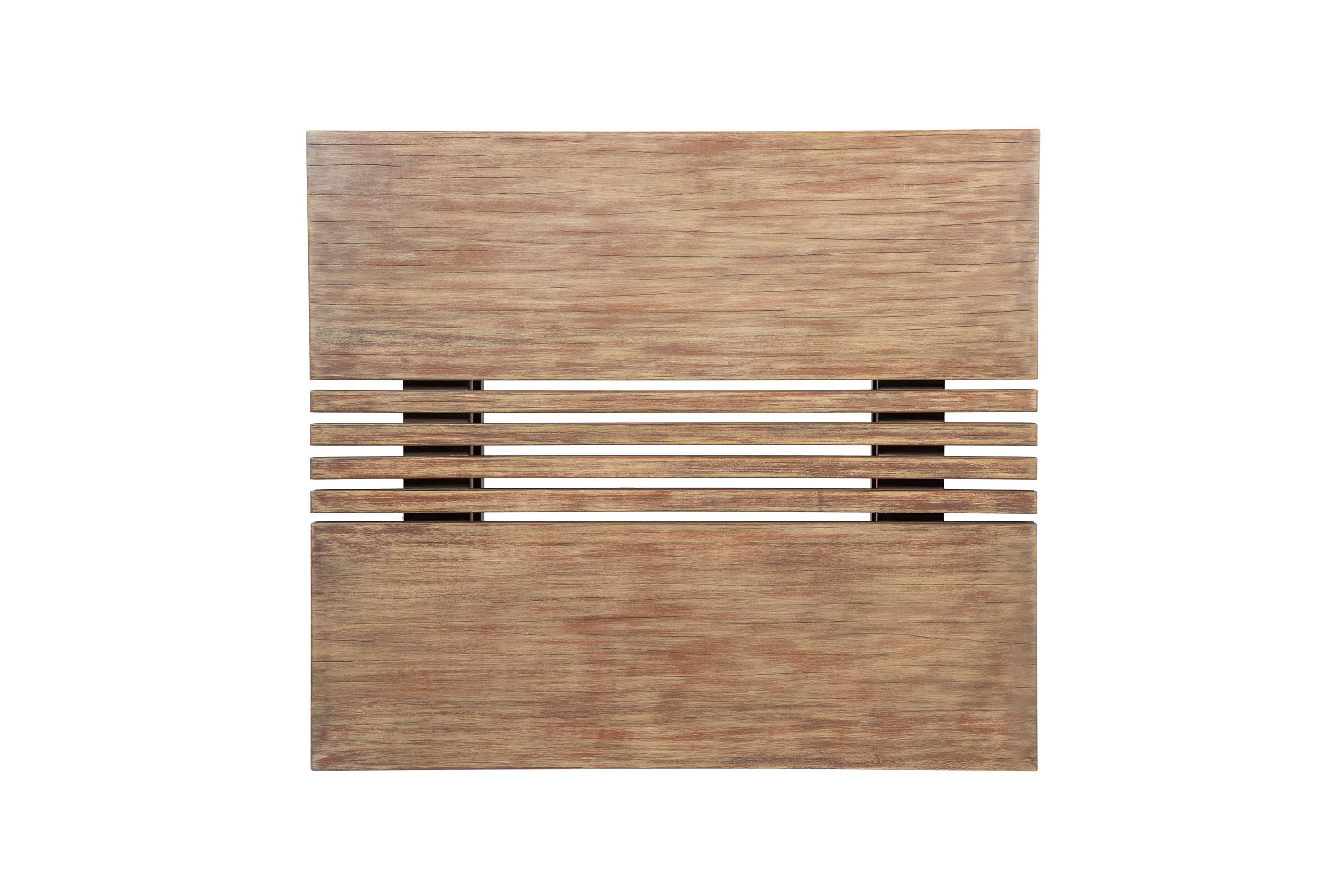 Vivid Outdoor Patio Coffee Table in Light Eucalyptus Wood