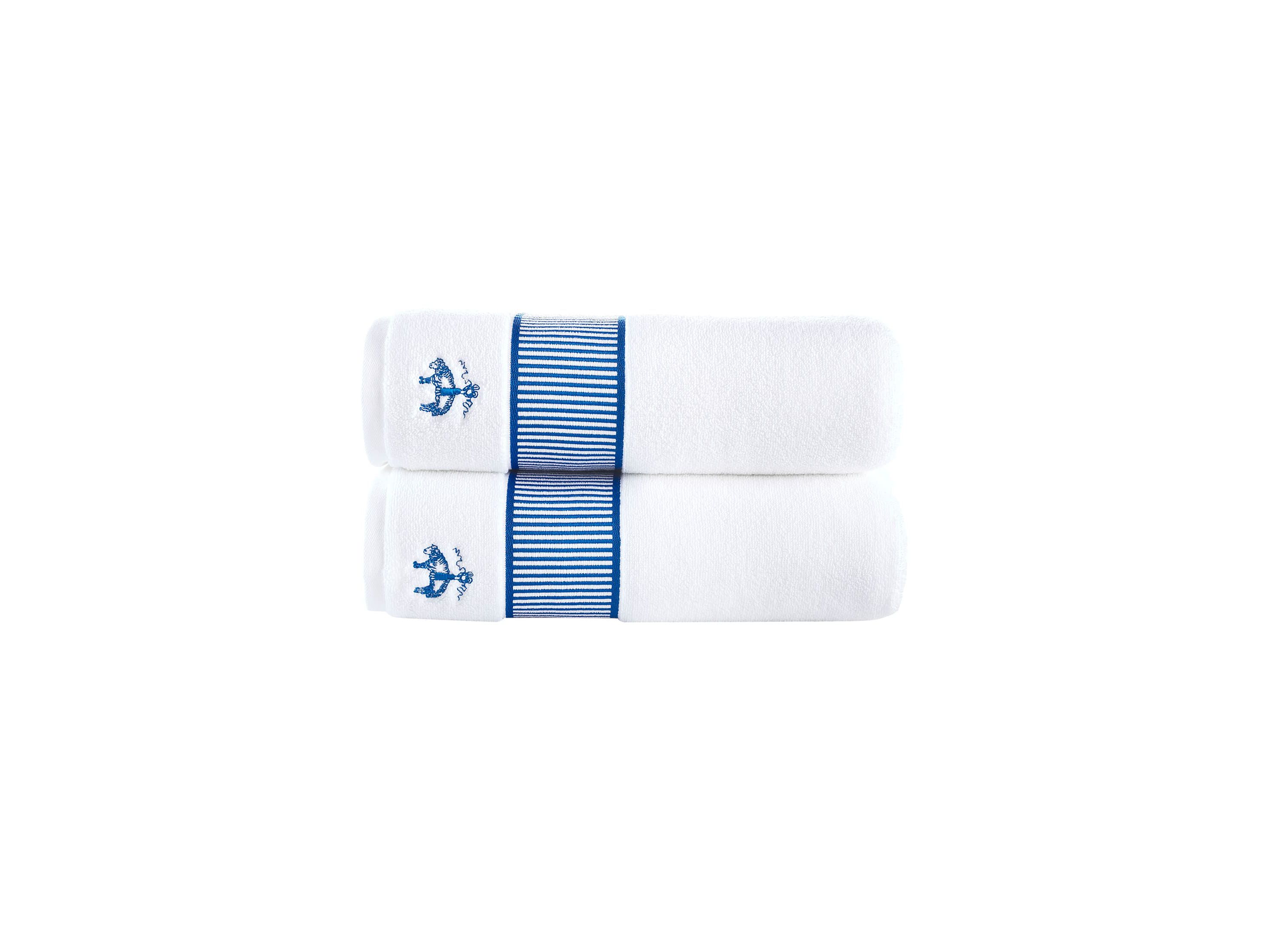 Fancy Border 2 pcs Bath Towels