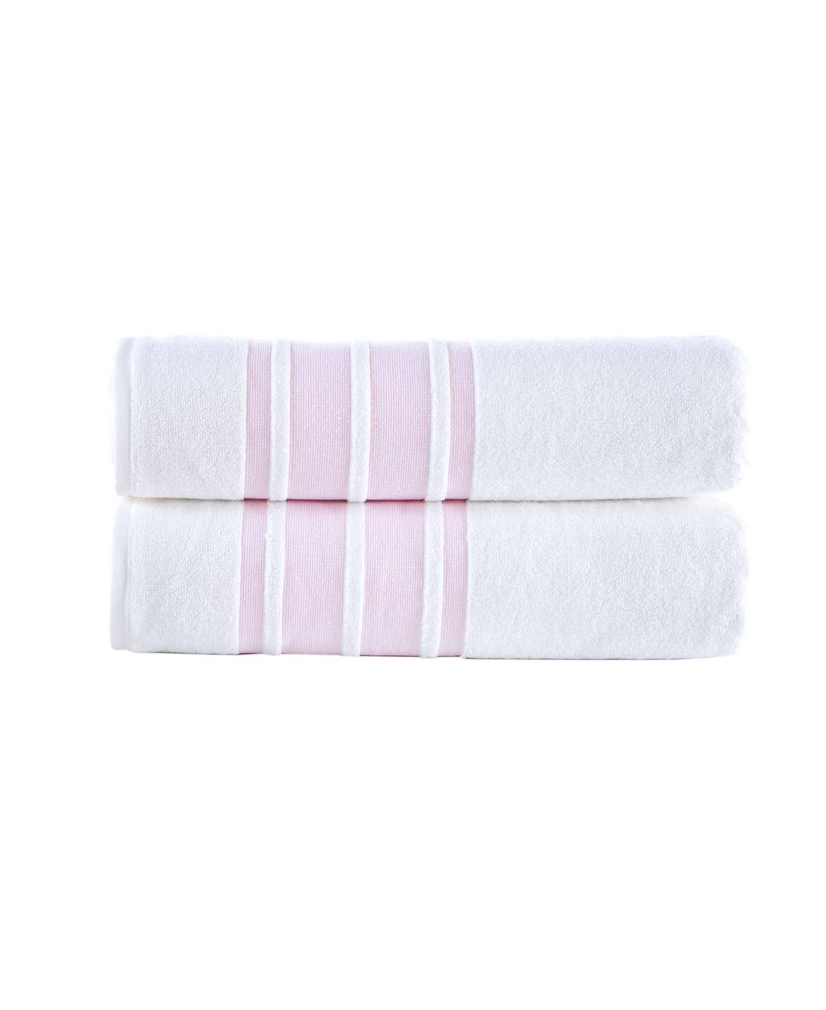 Contrast Border 2 pcs Bath Sheets