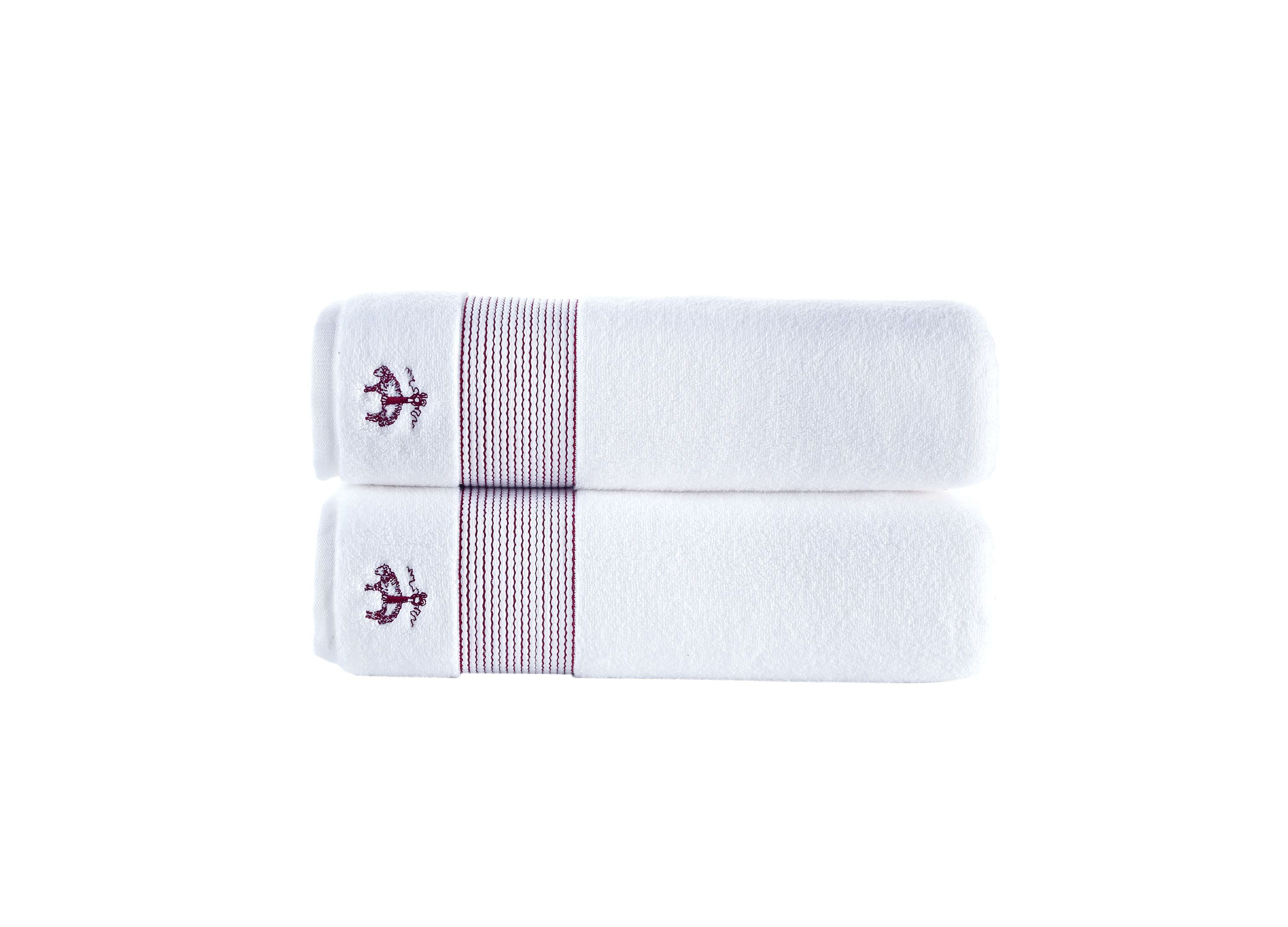 Rope Stripe Border 2 pcs Bath Sheets
