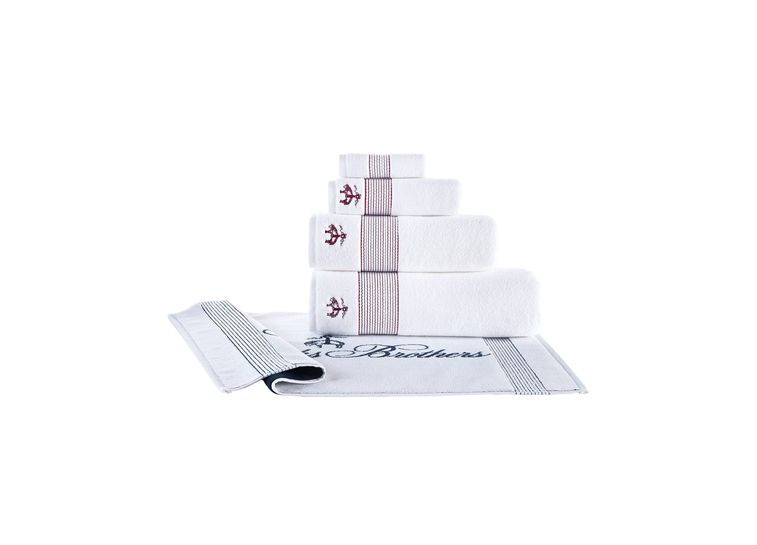 Rope Stripe Border 2 pcs Bath Sheets