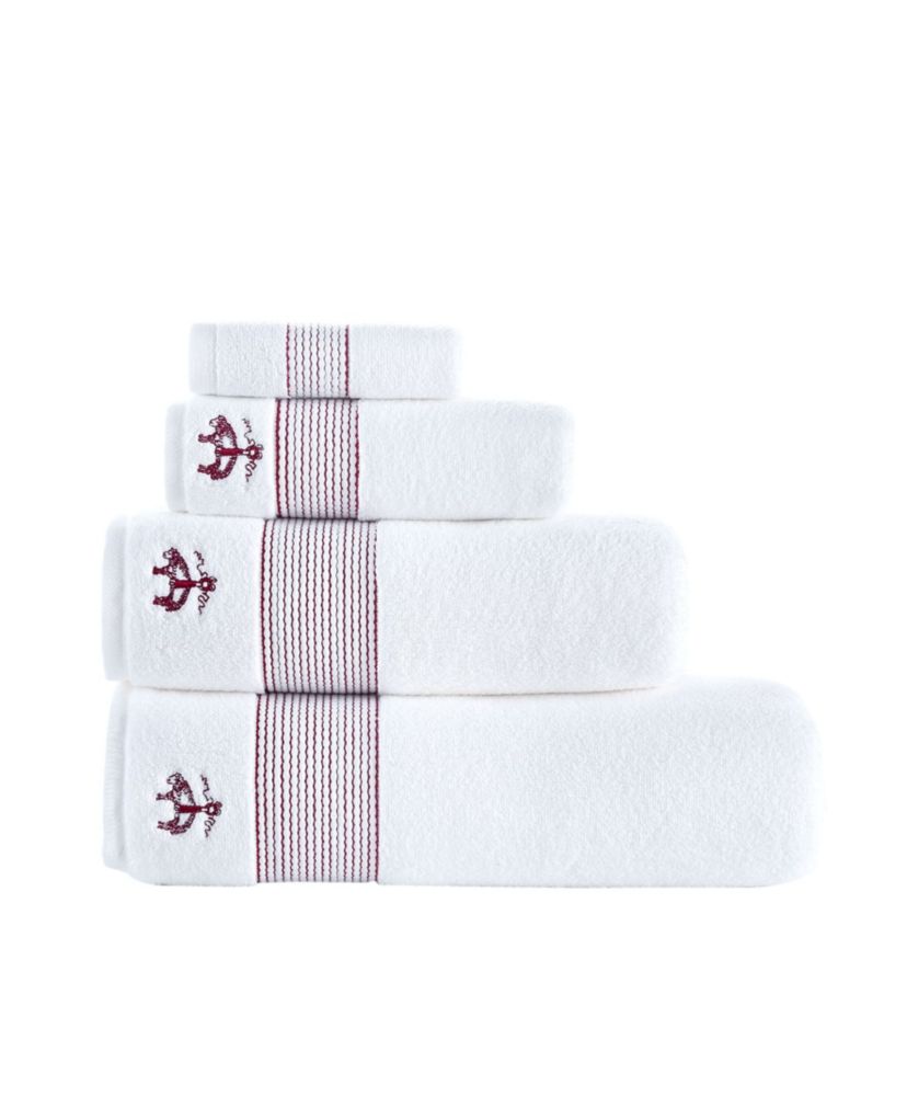 Rope Stripe Border 2 pcs Bath Sheets