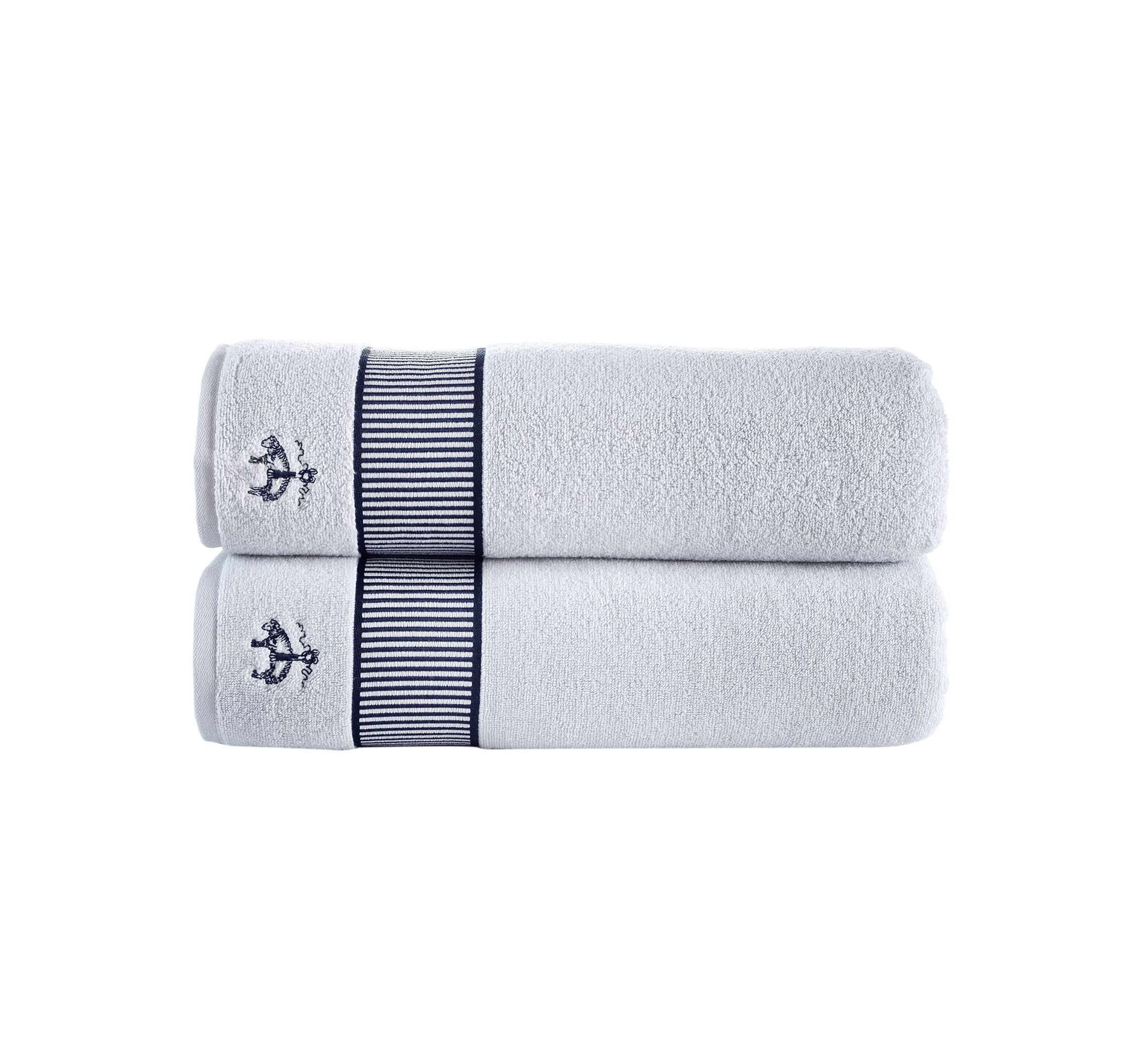 Fancy Border 2 pcs Bath Sheets