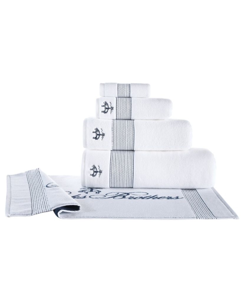 Rope Stripe Border 2 pcs Bath Towels