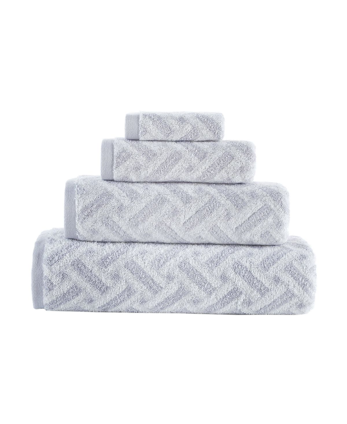 Criss Cross Stripe 2 pcs Bath Towels