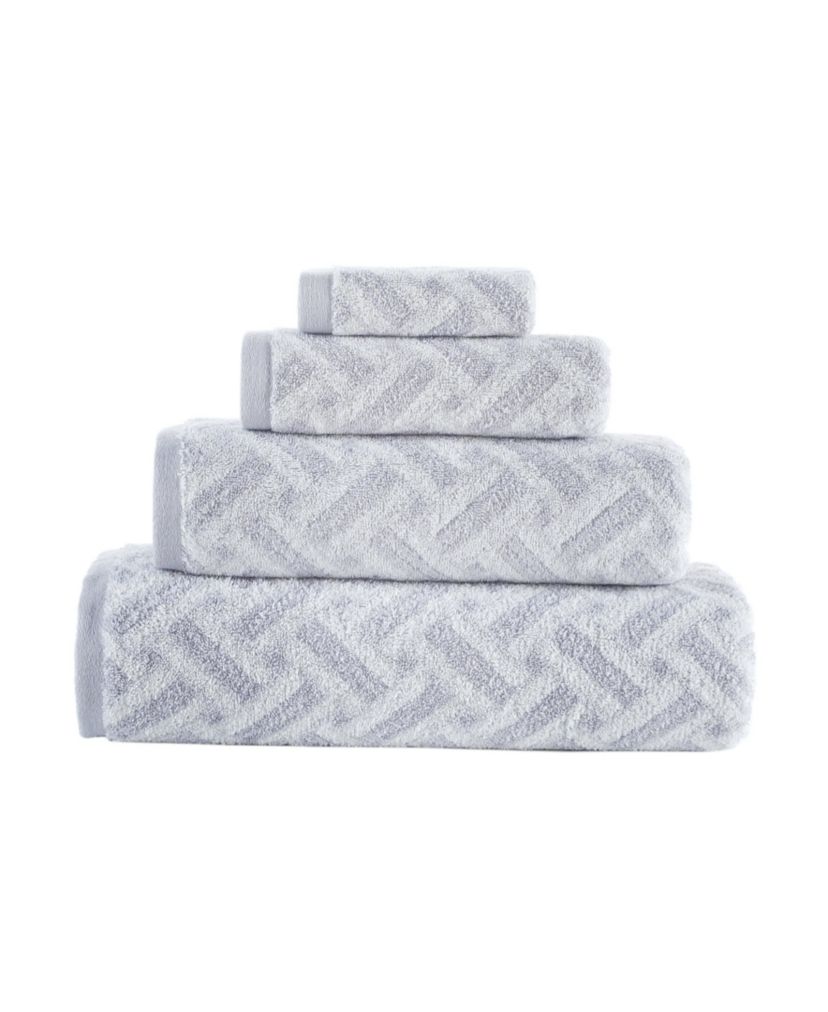 Criss Cross Stripe 2 pcs Bath Towels