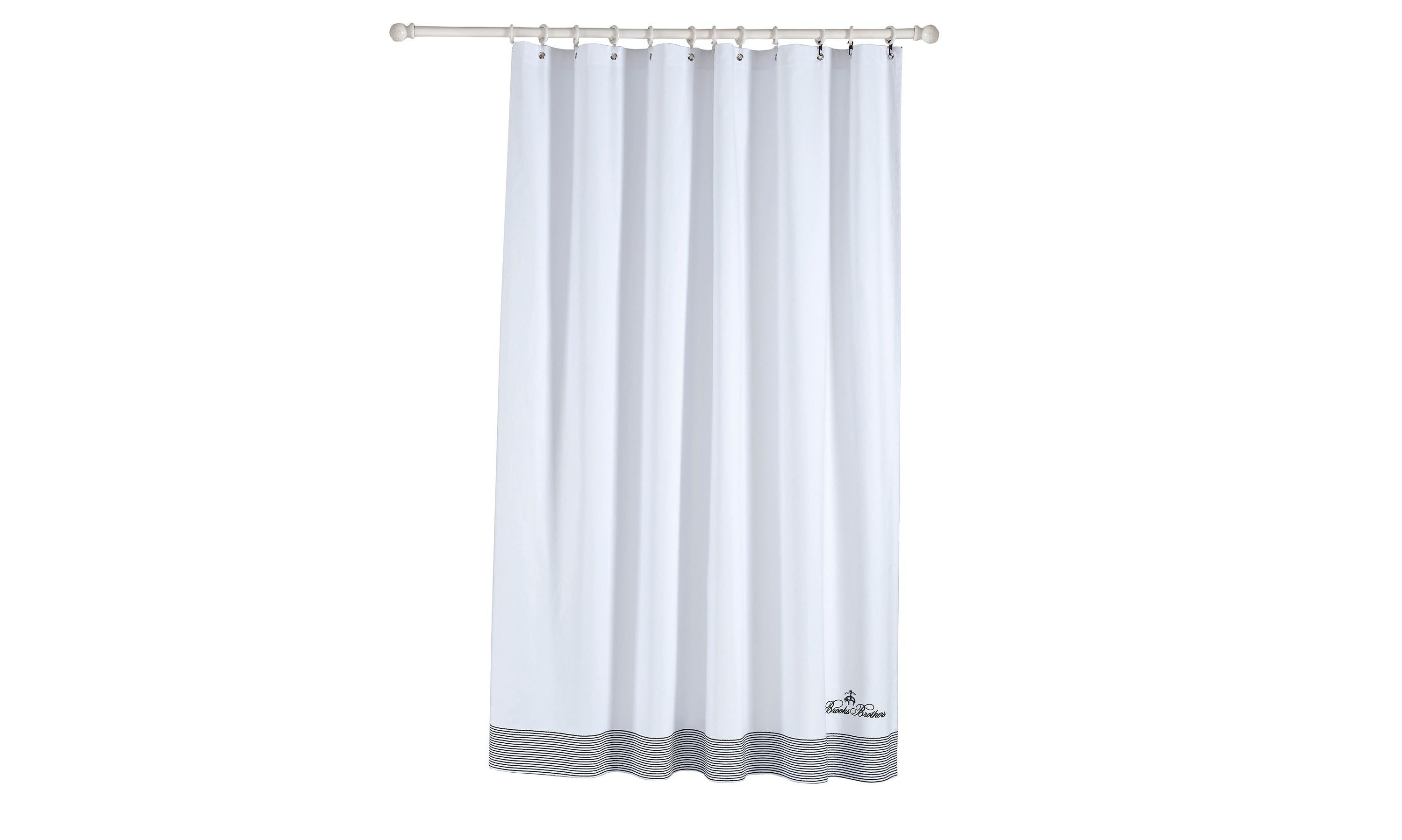 Rope Stripe Border Shower Curtain