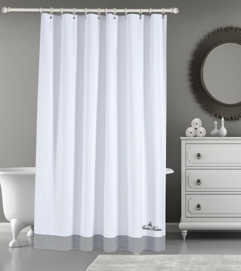 Rope Stripe Border Shower Curtain