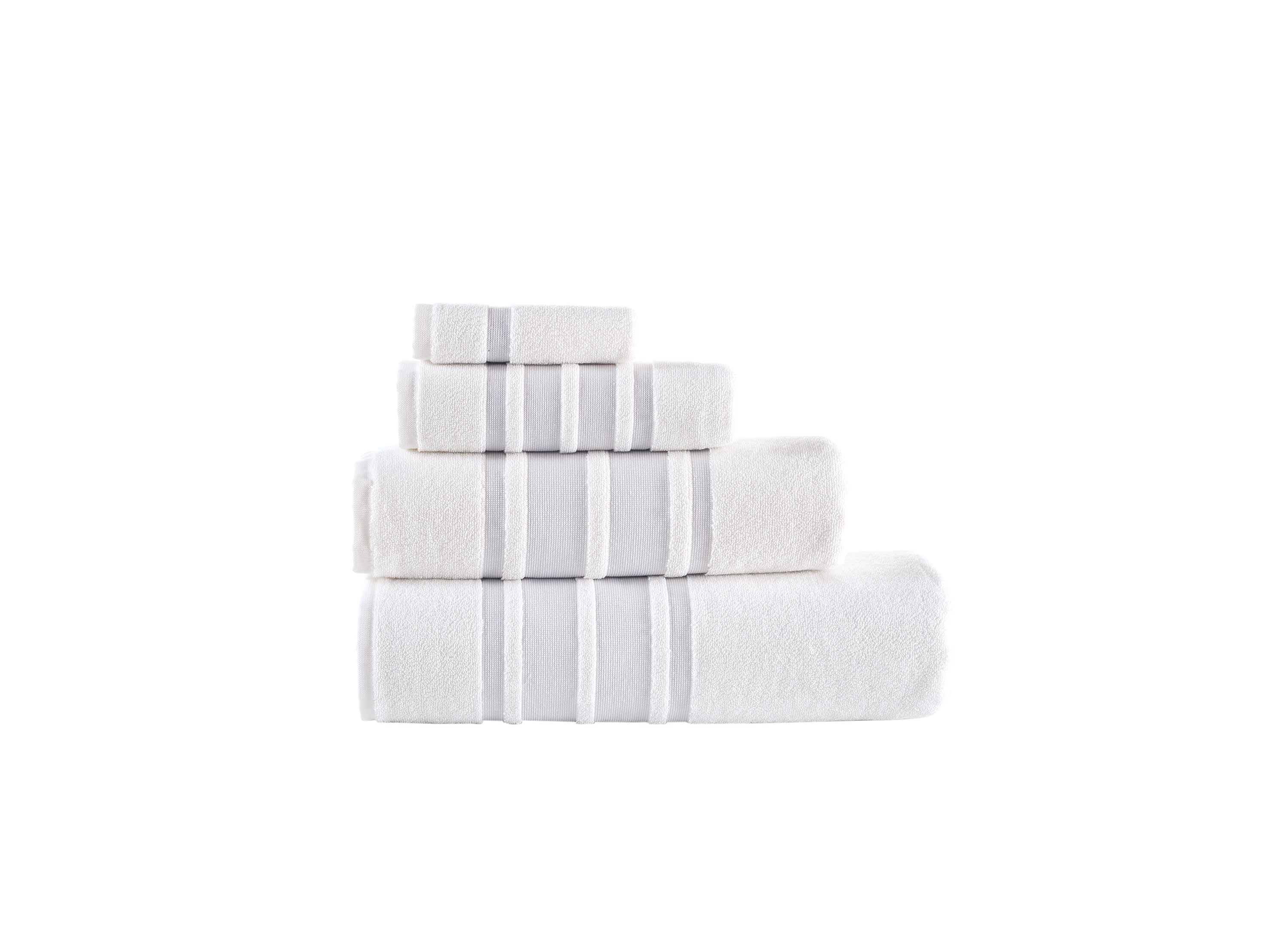 Contrast Border 3 pcs Towel Set