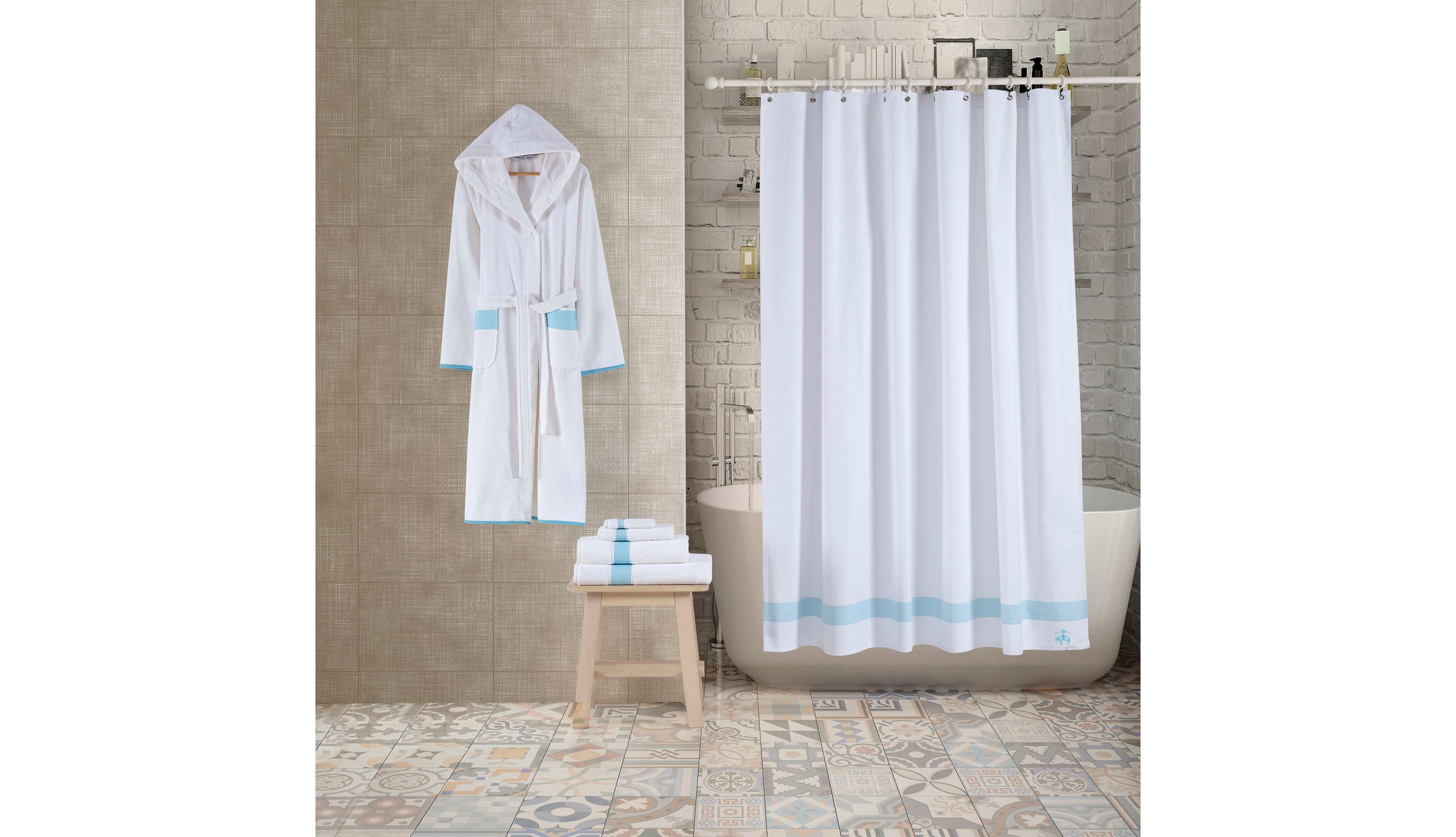 Ottoman Rolls Shower Curtain