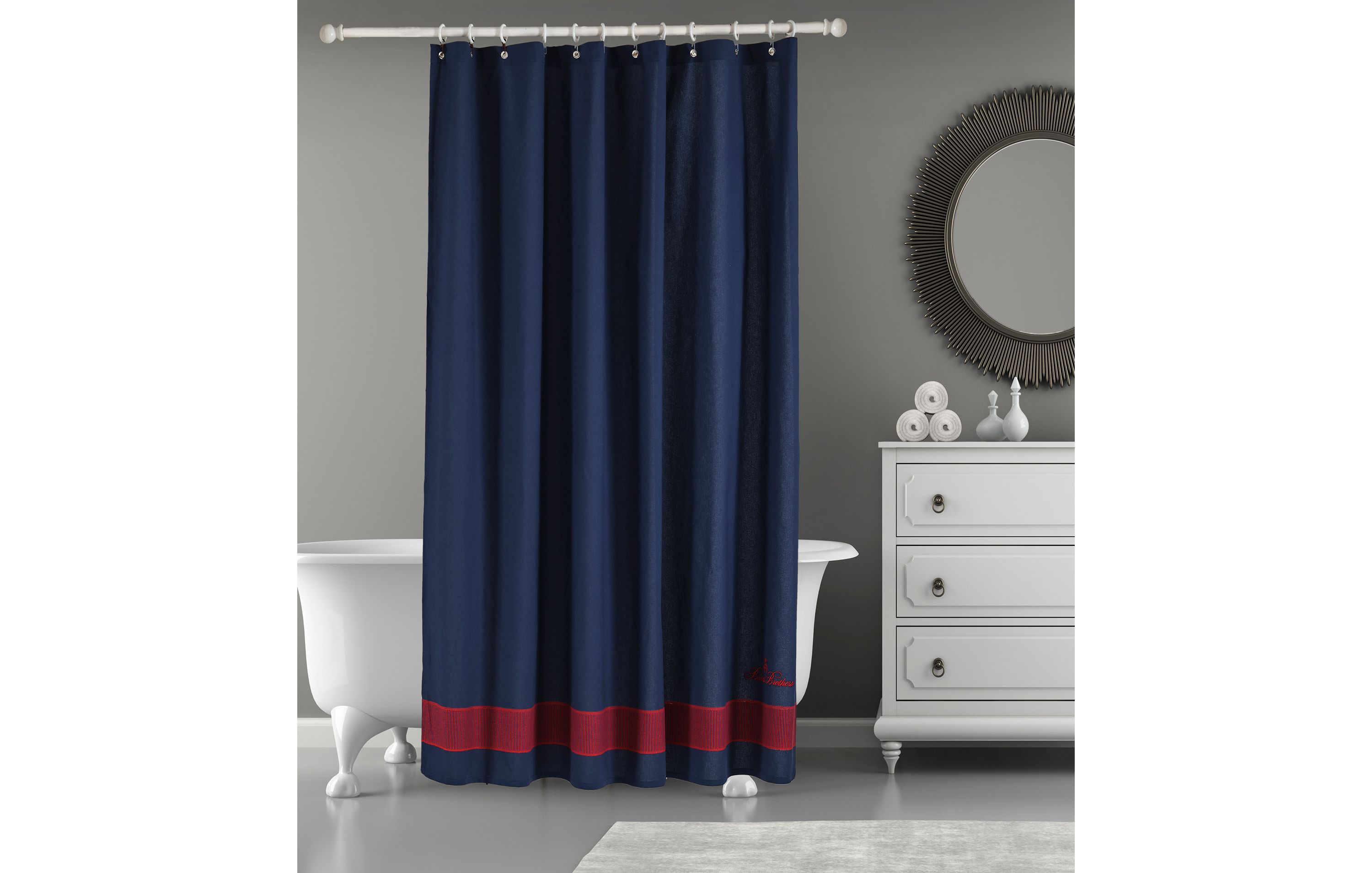 Fancy Border Shower Curtain