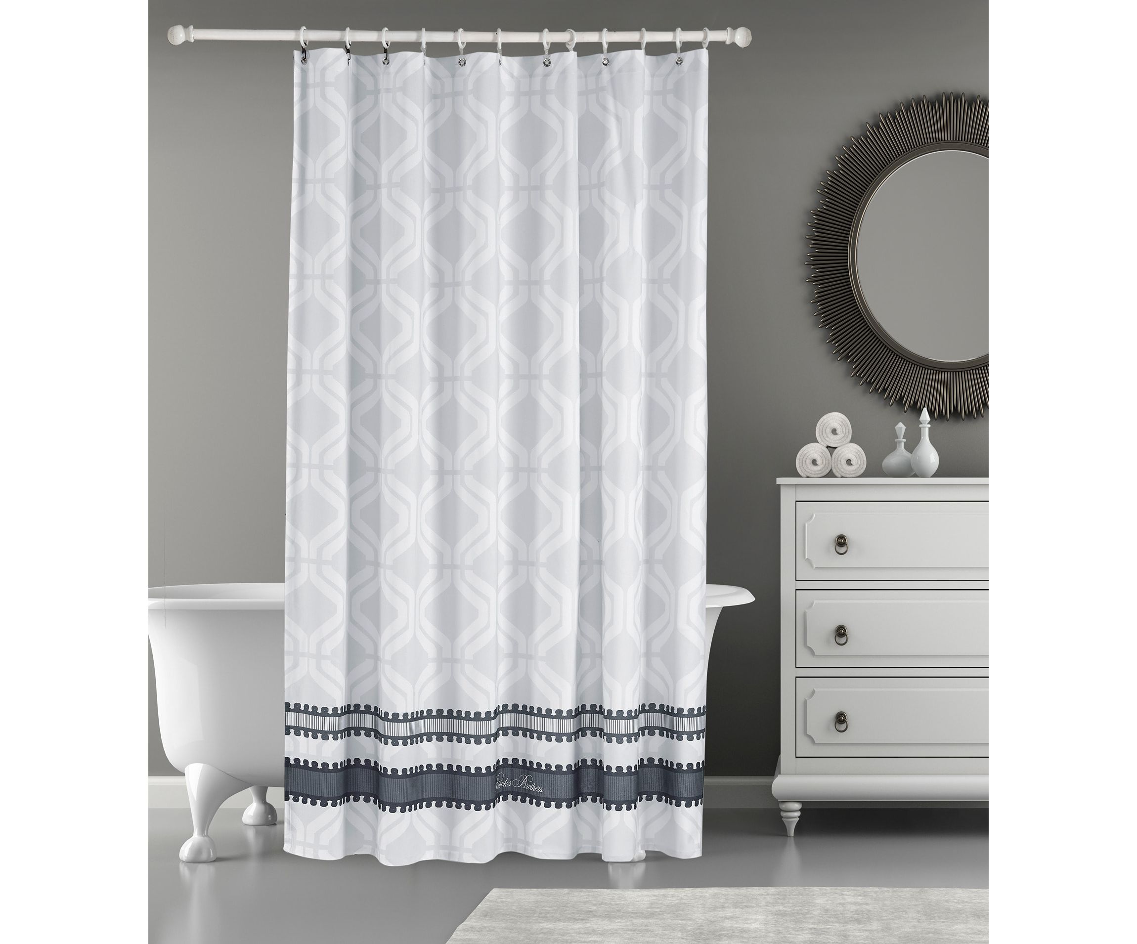 Large Square Shower Curtain
