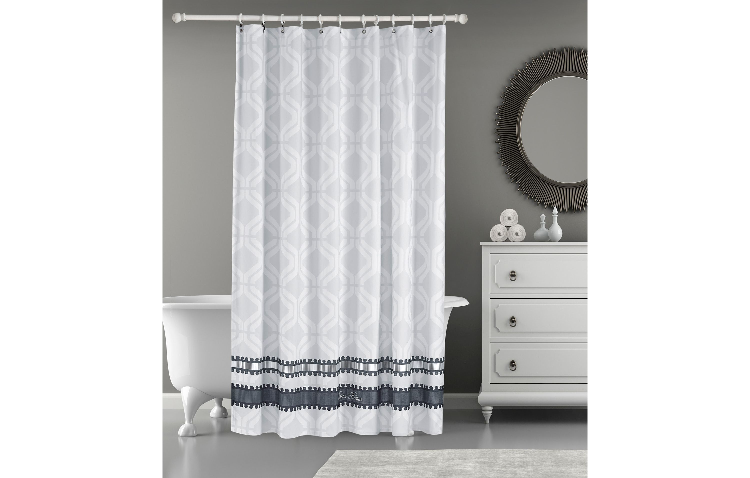 Large Square Shower Curtain