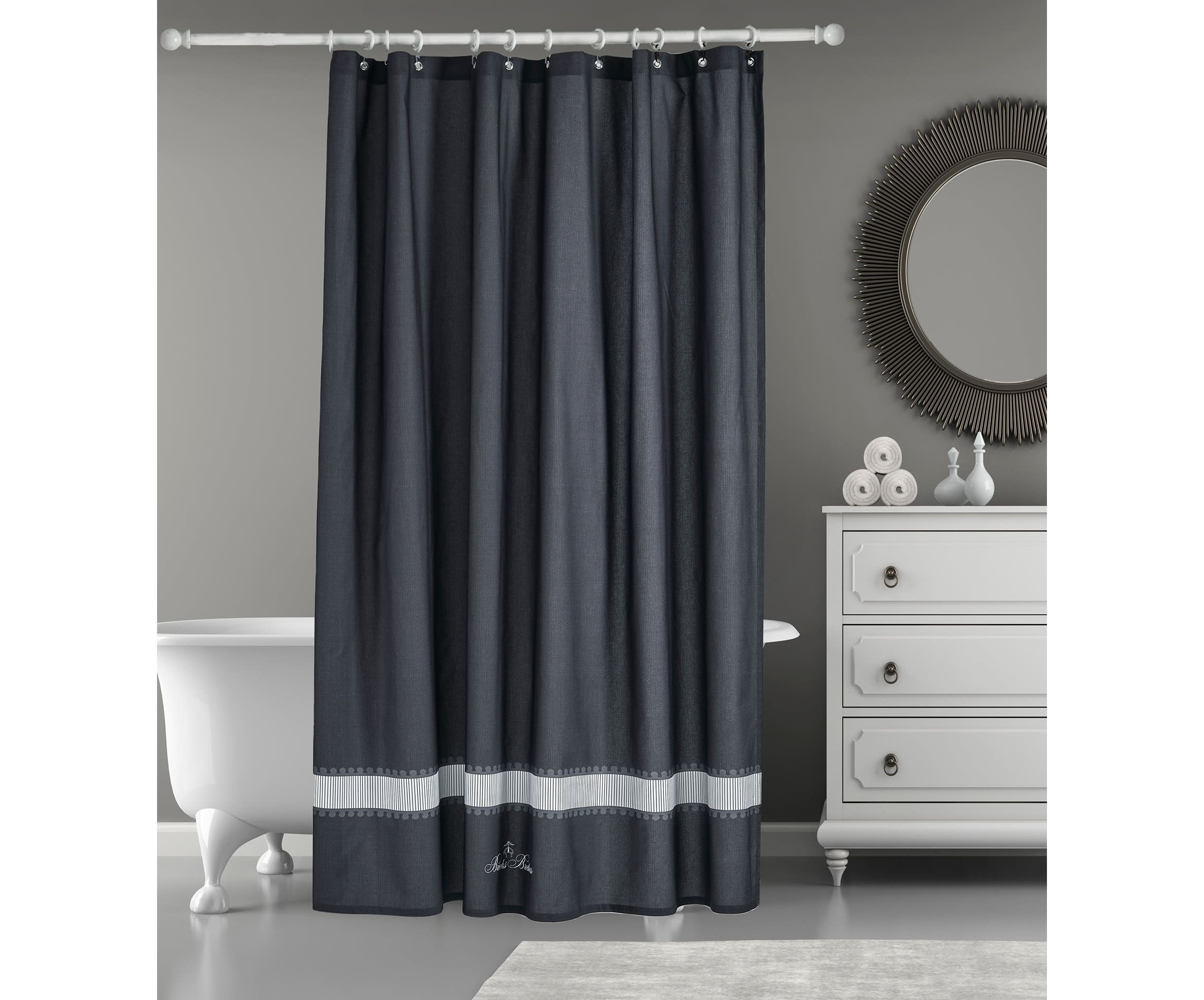 Circle in Square Shower Curtain